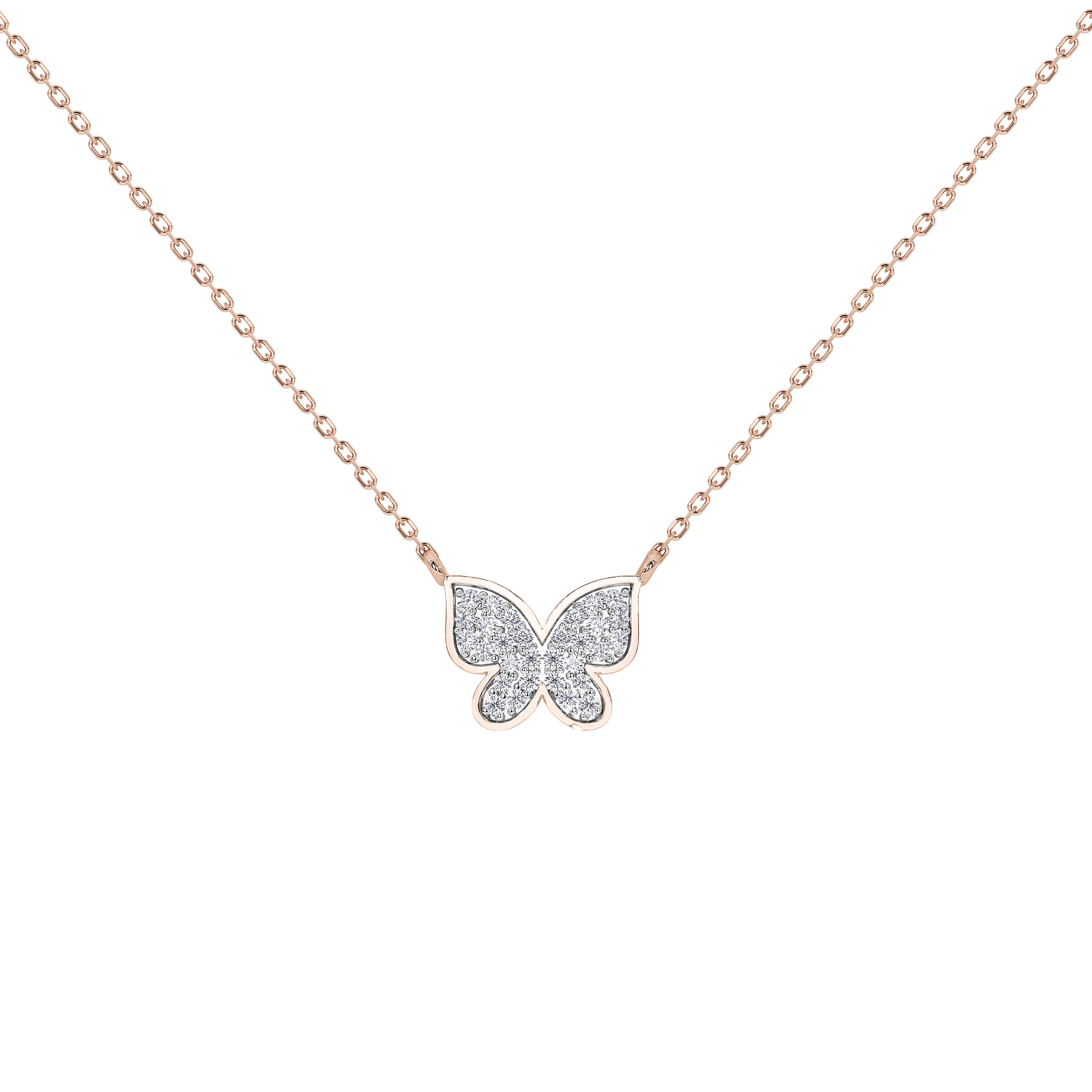Livia Butterfly Pavé Pendant