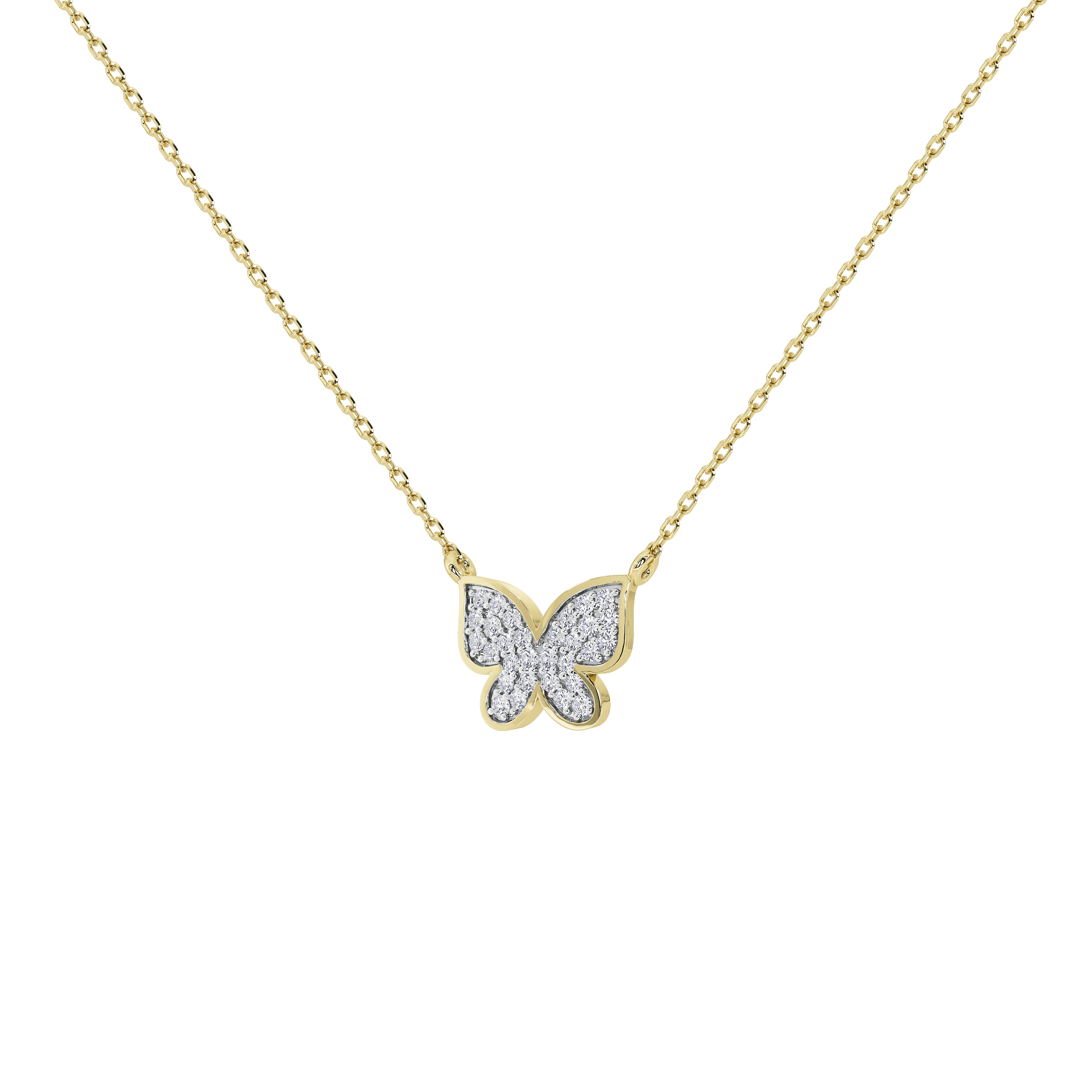 Livia Butterfly Pavé Pendant