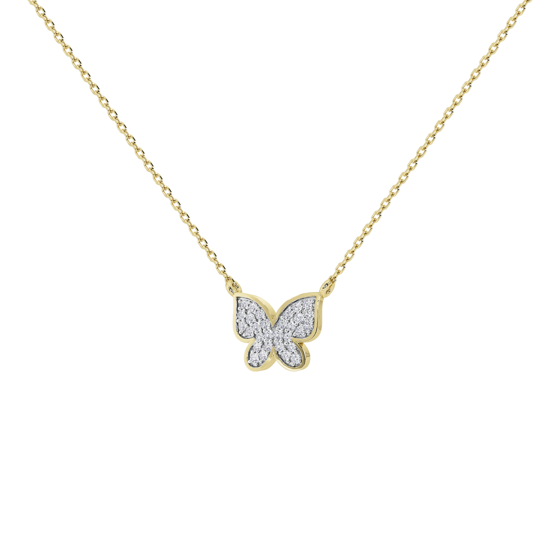 Livia Butterfly Pavé Pendant