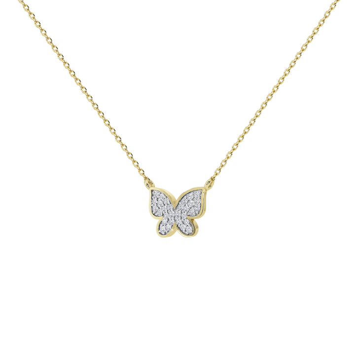 Livia Butterfly Pavé Pendant