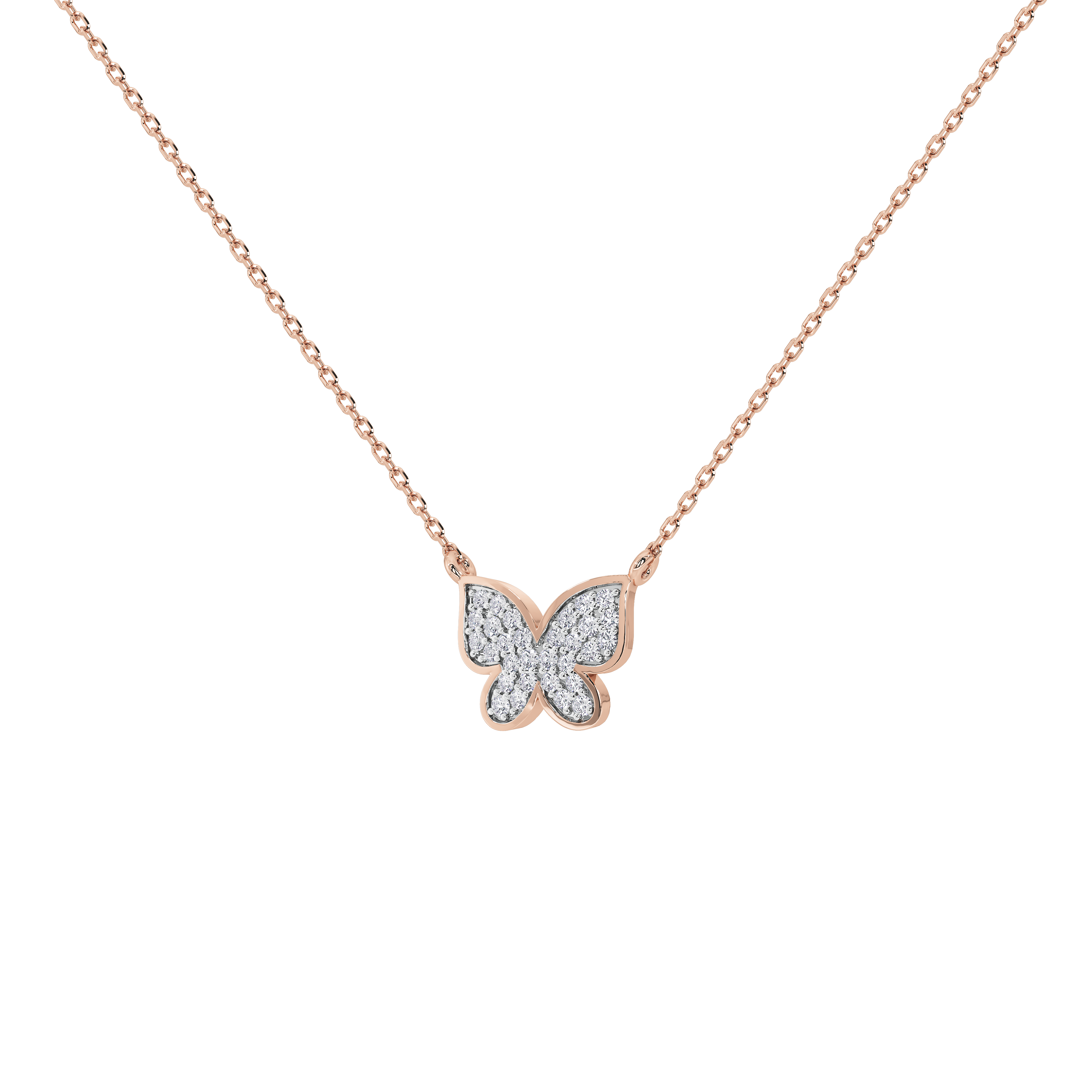 Livia Butterfly Pavé Pendant
