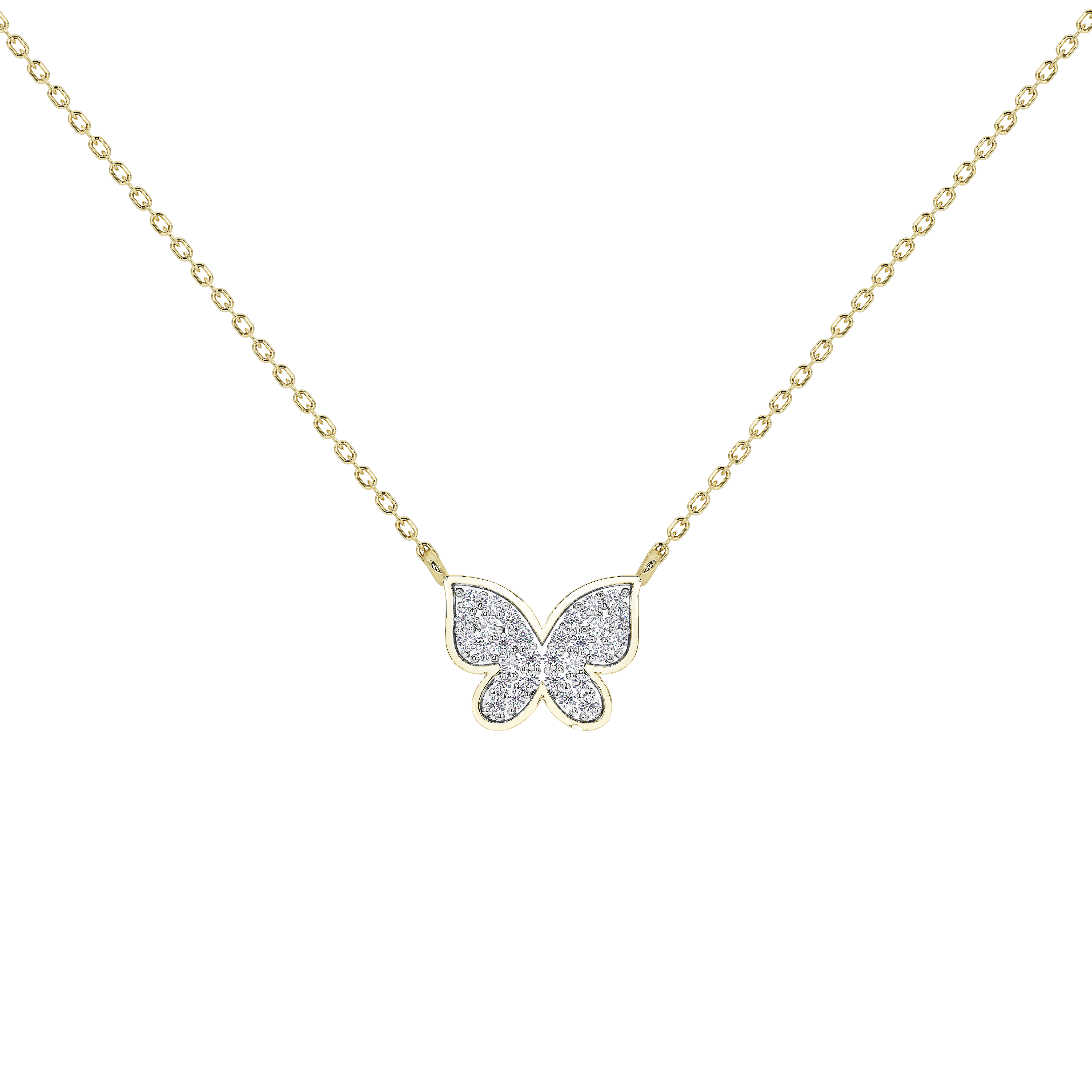 Livia Butterfly Pavé Pendant