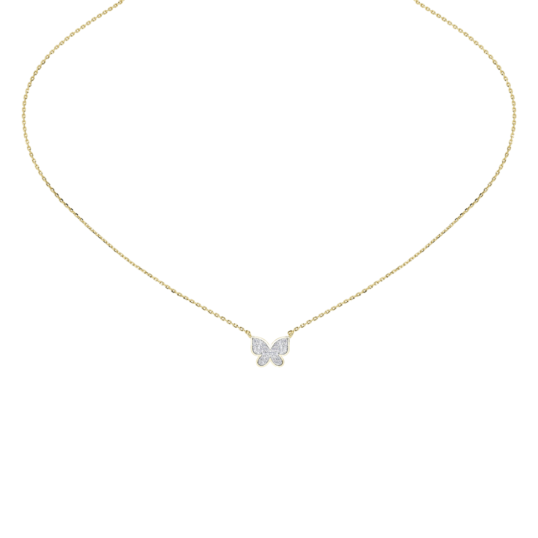Livia Butterfly Pavé Pendant