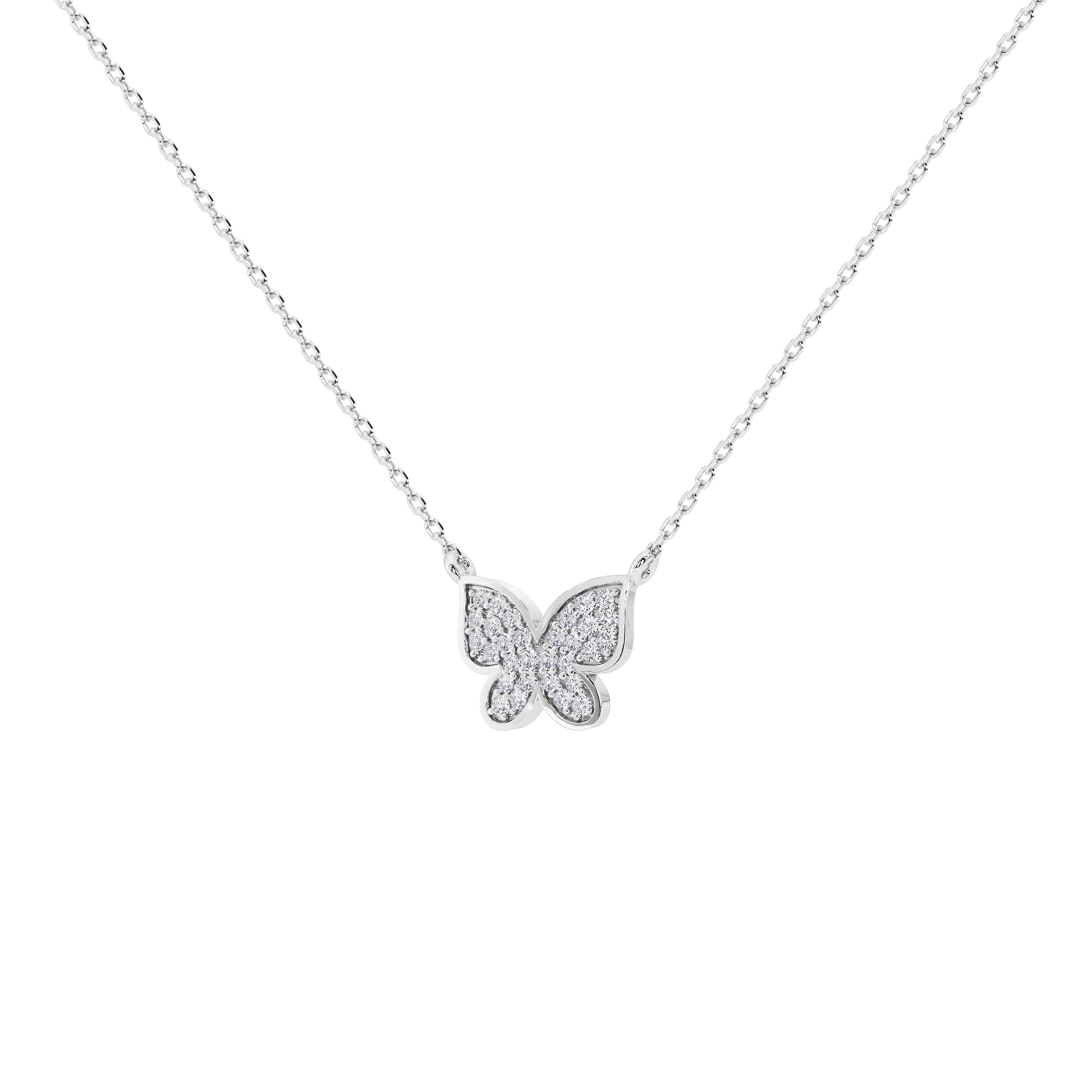 Livia Butterfly Pavé Pendant