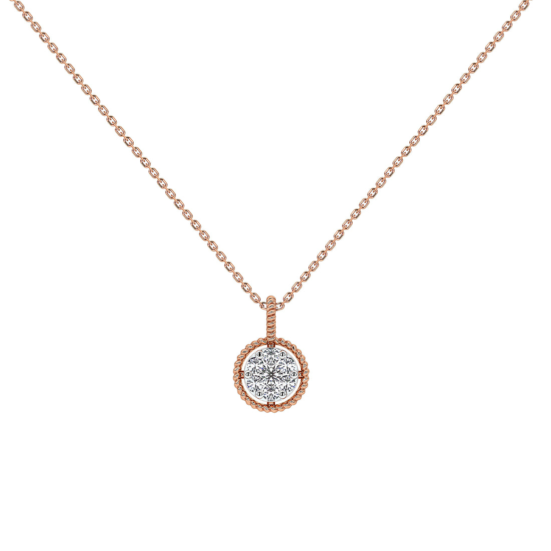 Wren Round Diamond Pendant (Without Chain)