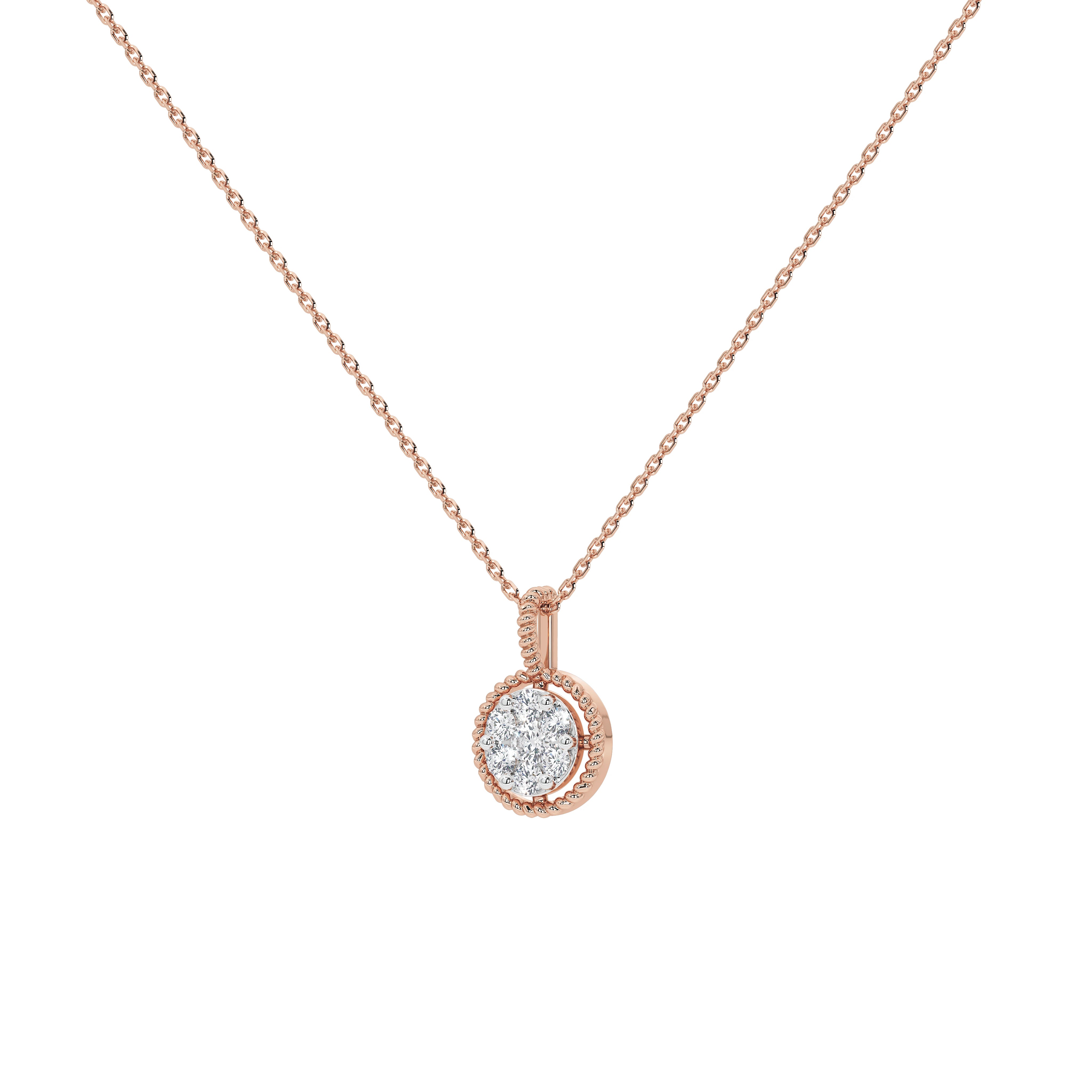 Wren Round Diamond Pendant (Without Chain)