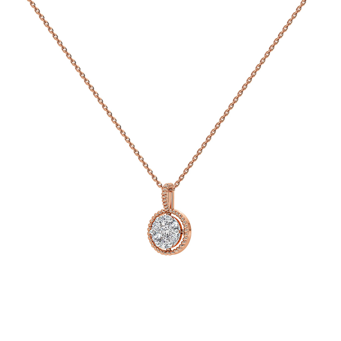 Wren Round Diamond Pendant (Without Chain)