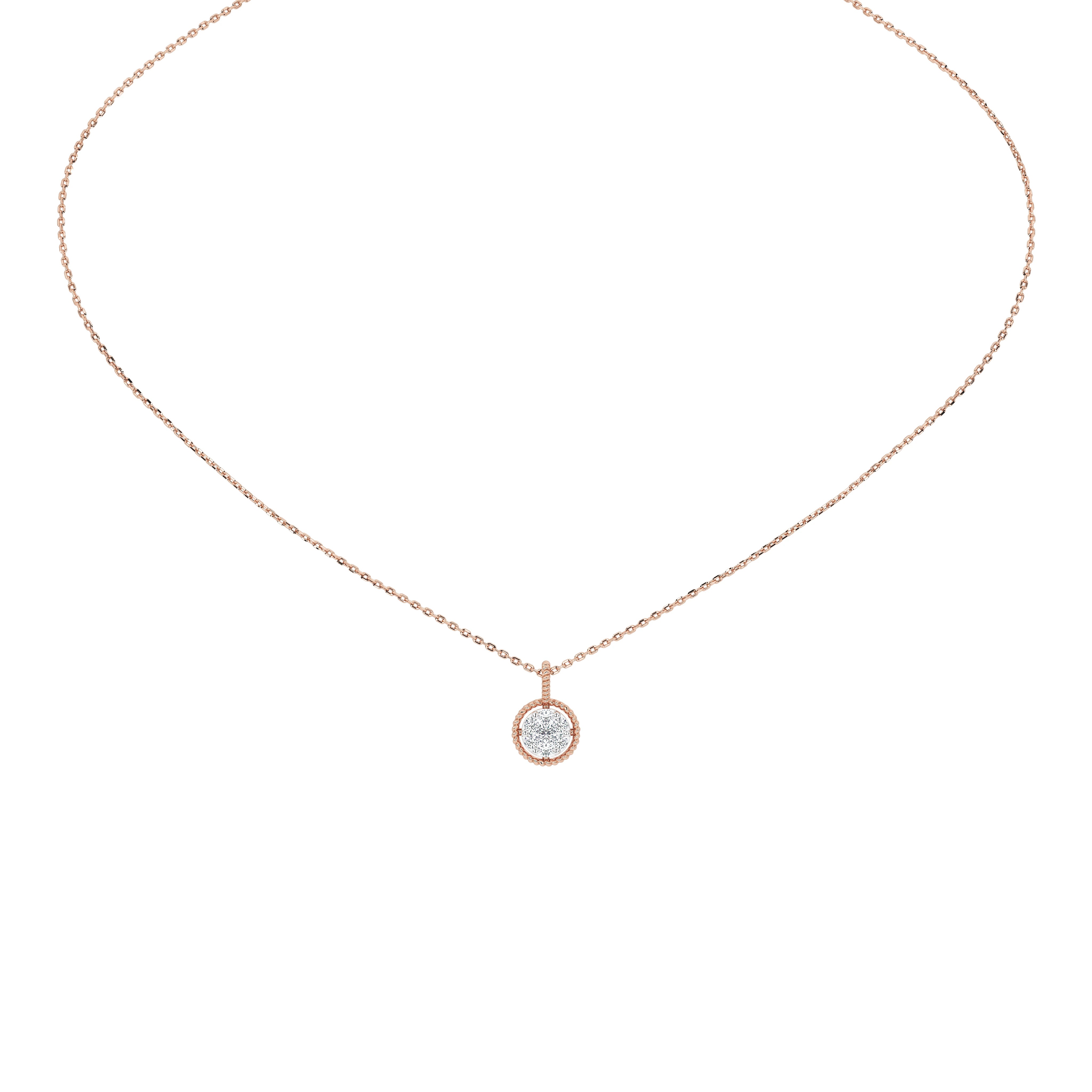 Wren Round Diamond Pendant (Without Chain)