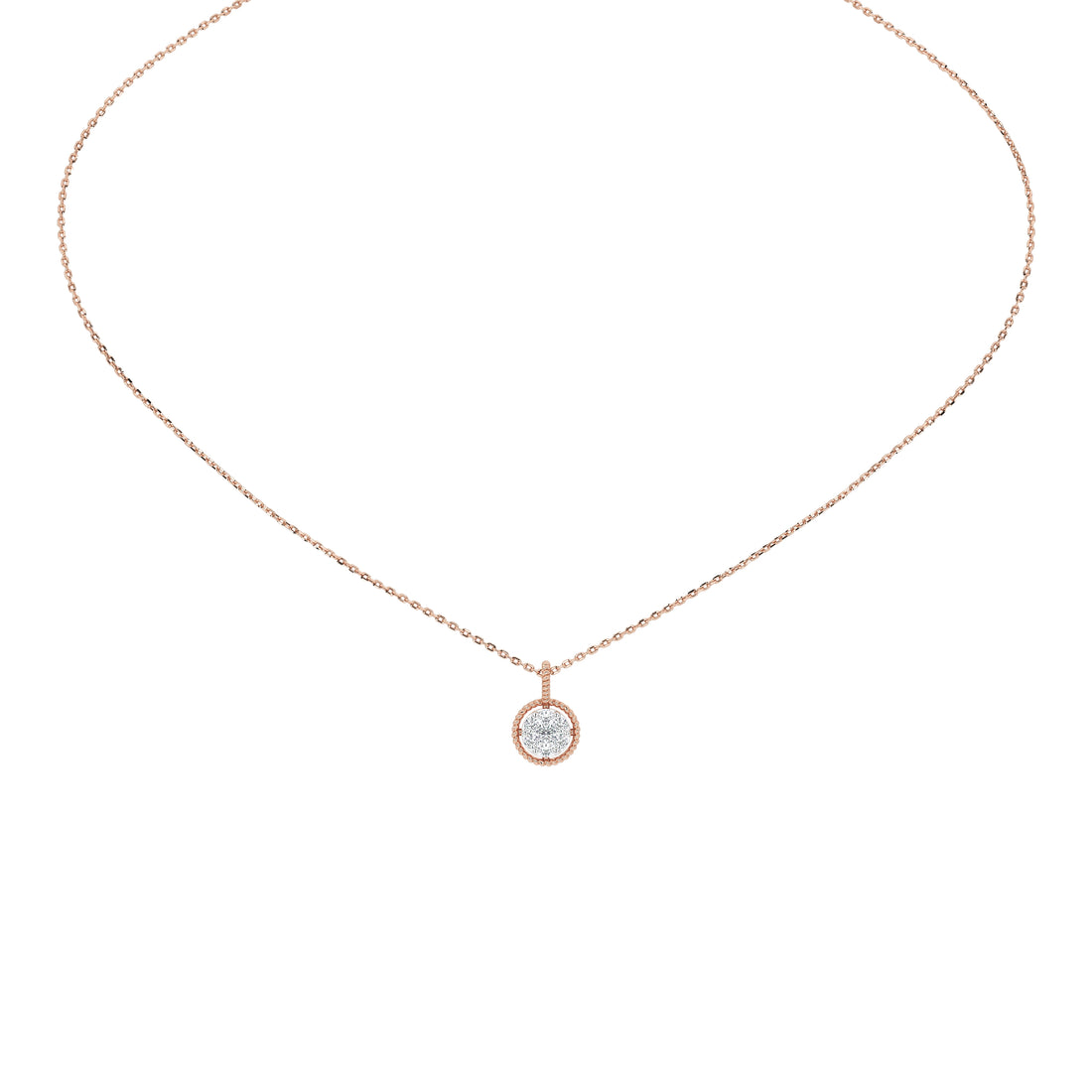 Wren Round Diamond Pendant (Without Chain)