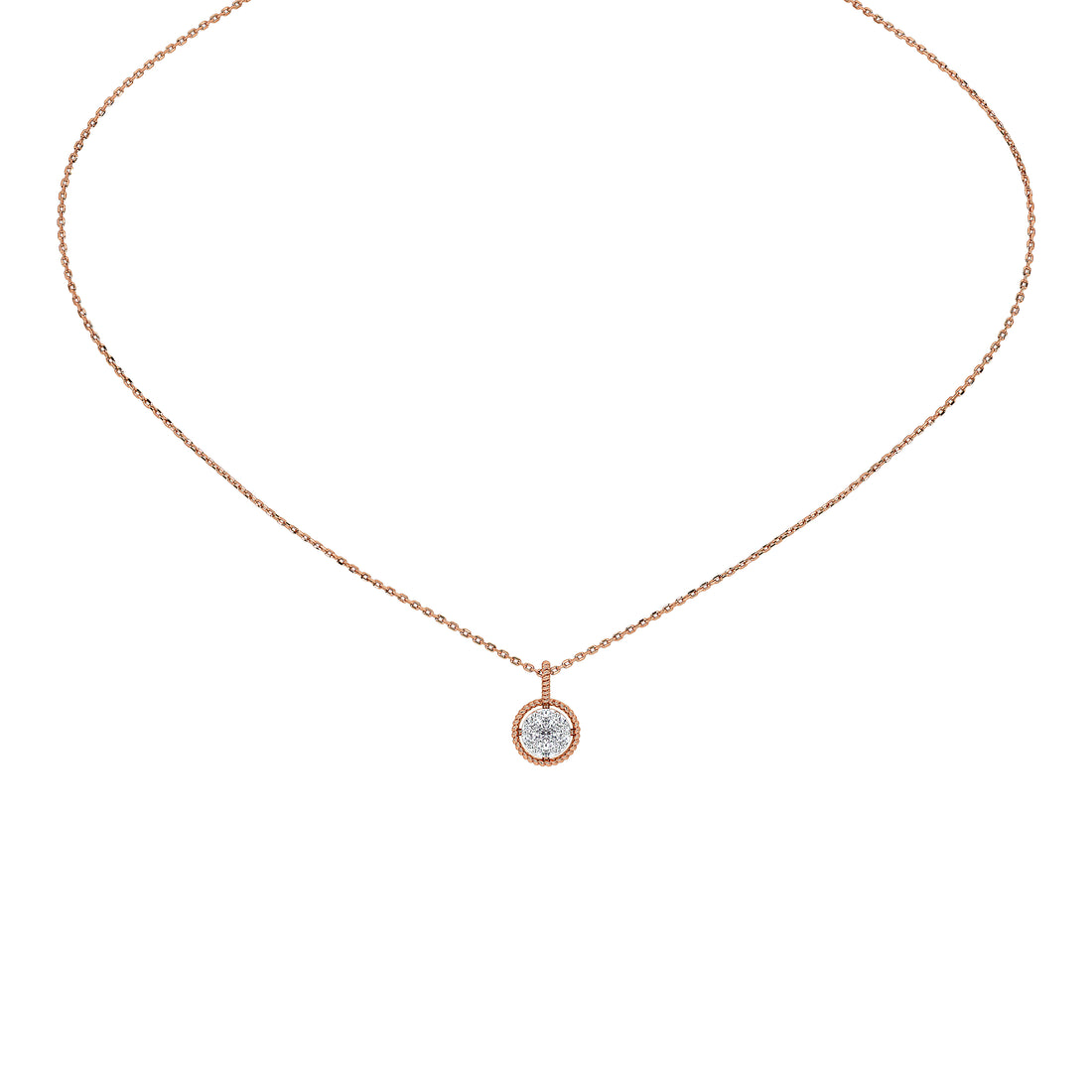 Wren Round Diamond Pendant (Without Chain)