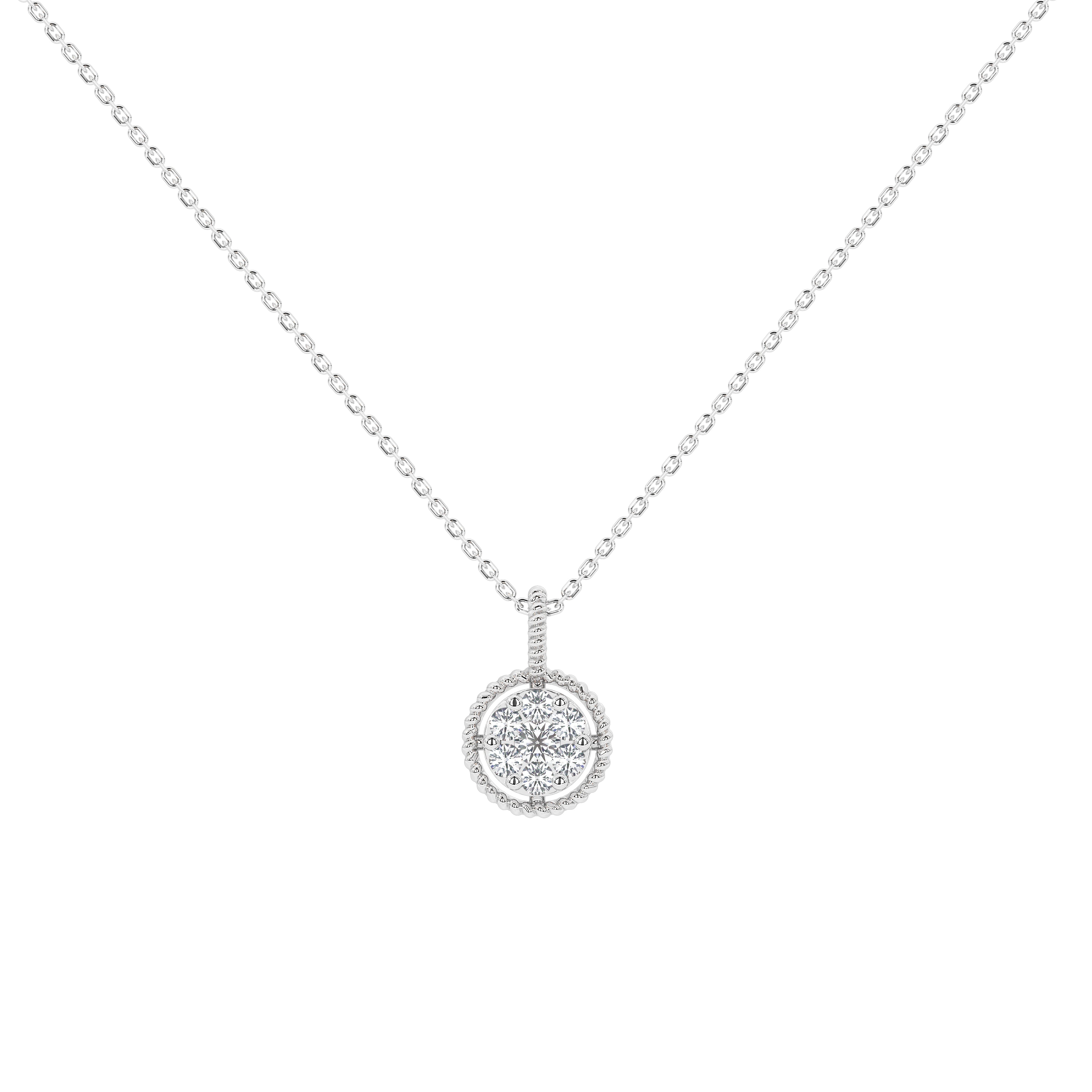 Wren Round Diamond Pendant (Without Chain)