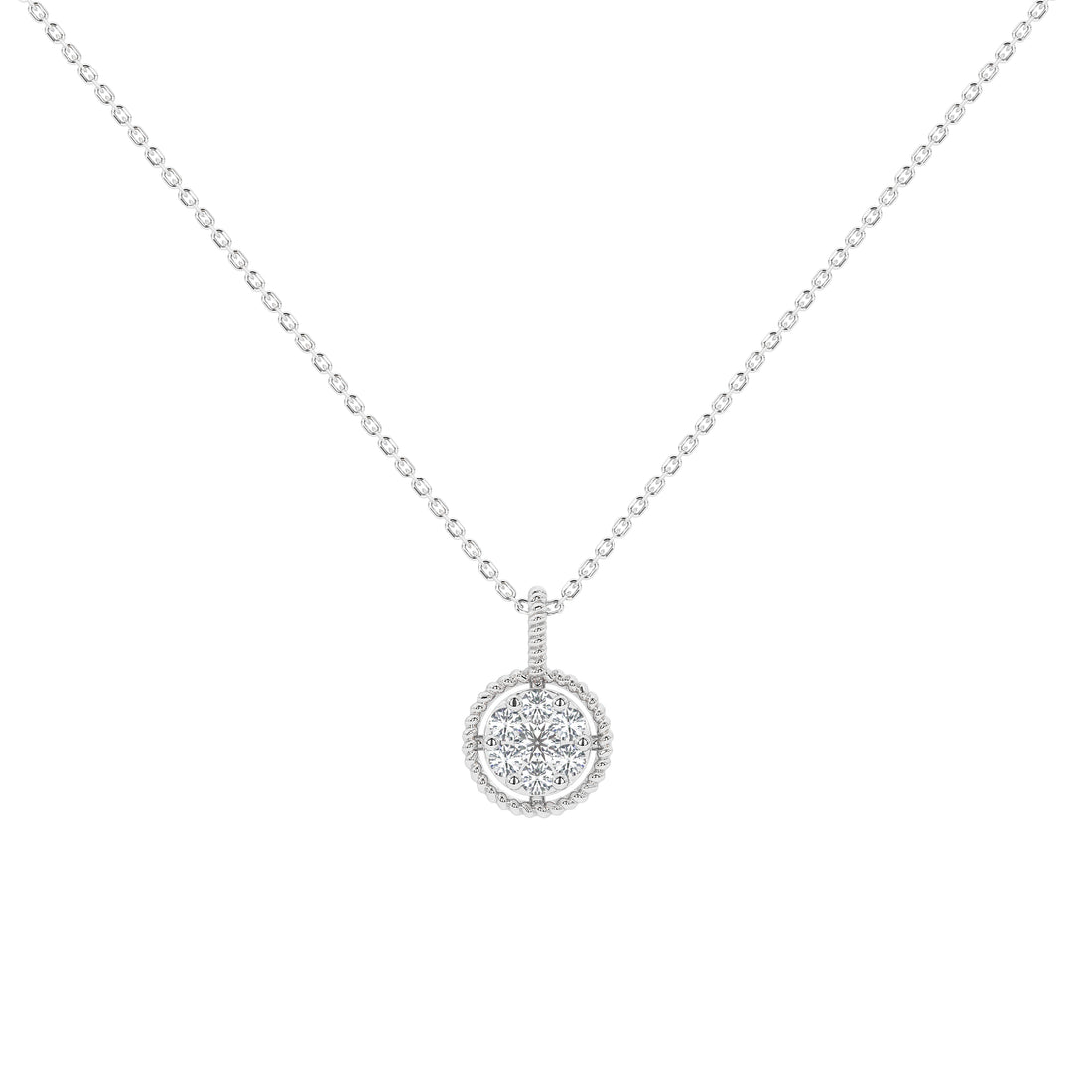 Wren Round Diamond Pendant (Without Chain)