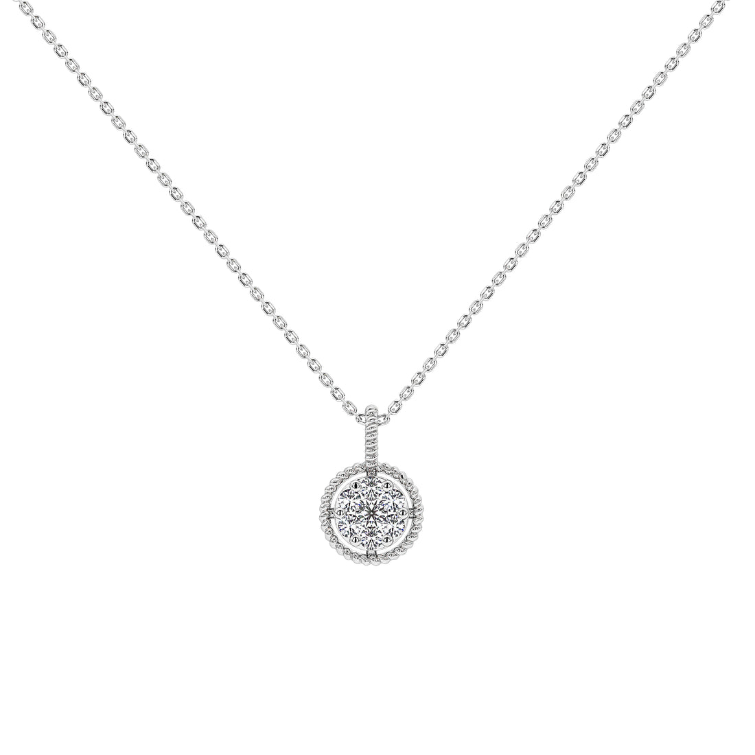 Wren Round Diamond Pendant (Without Chain)