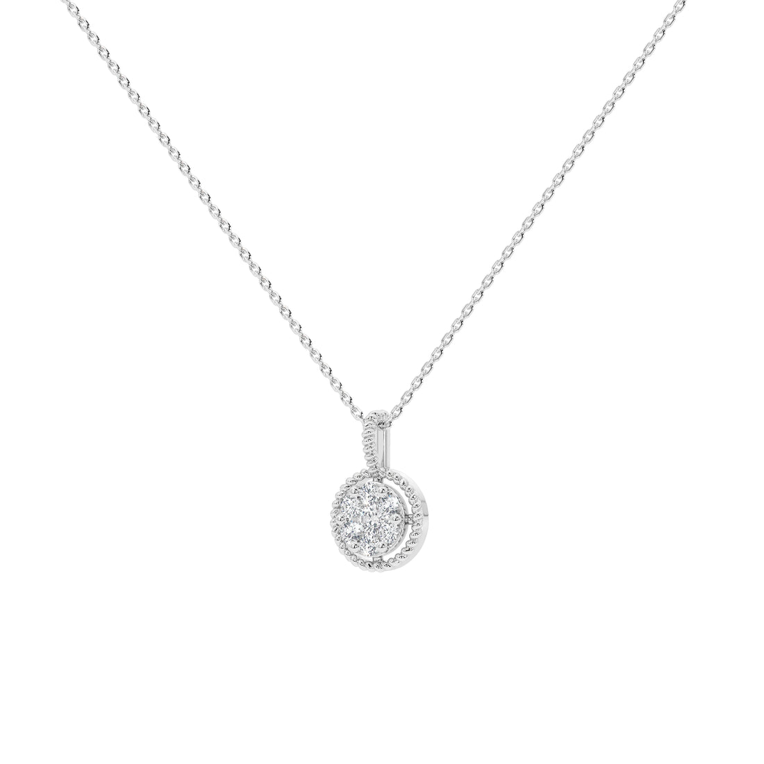 Wren Round Diamond Pendant (Without Chain)