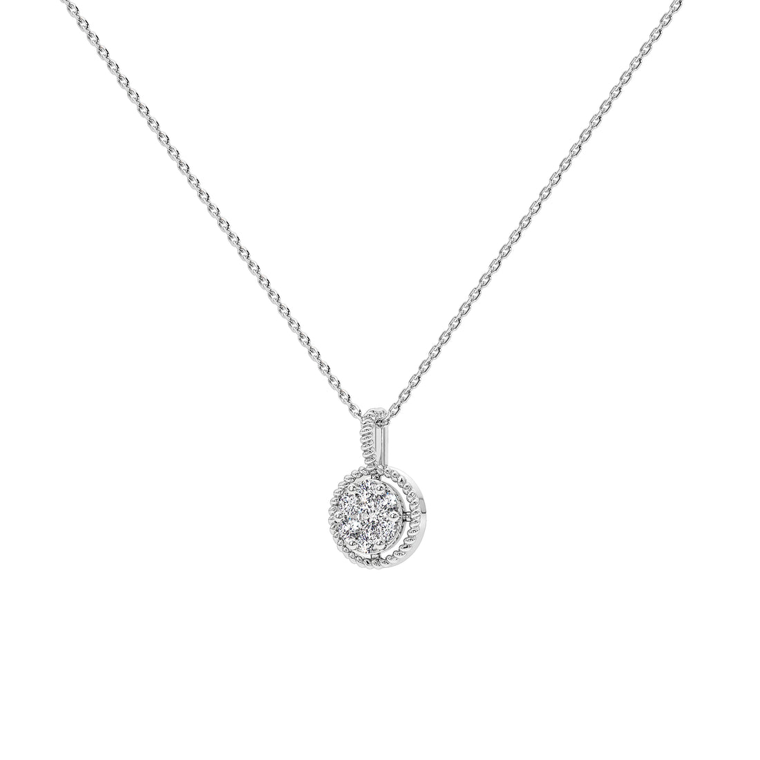 Wren Round Diamond Pendant (Without Chain)