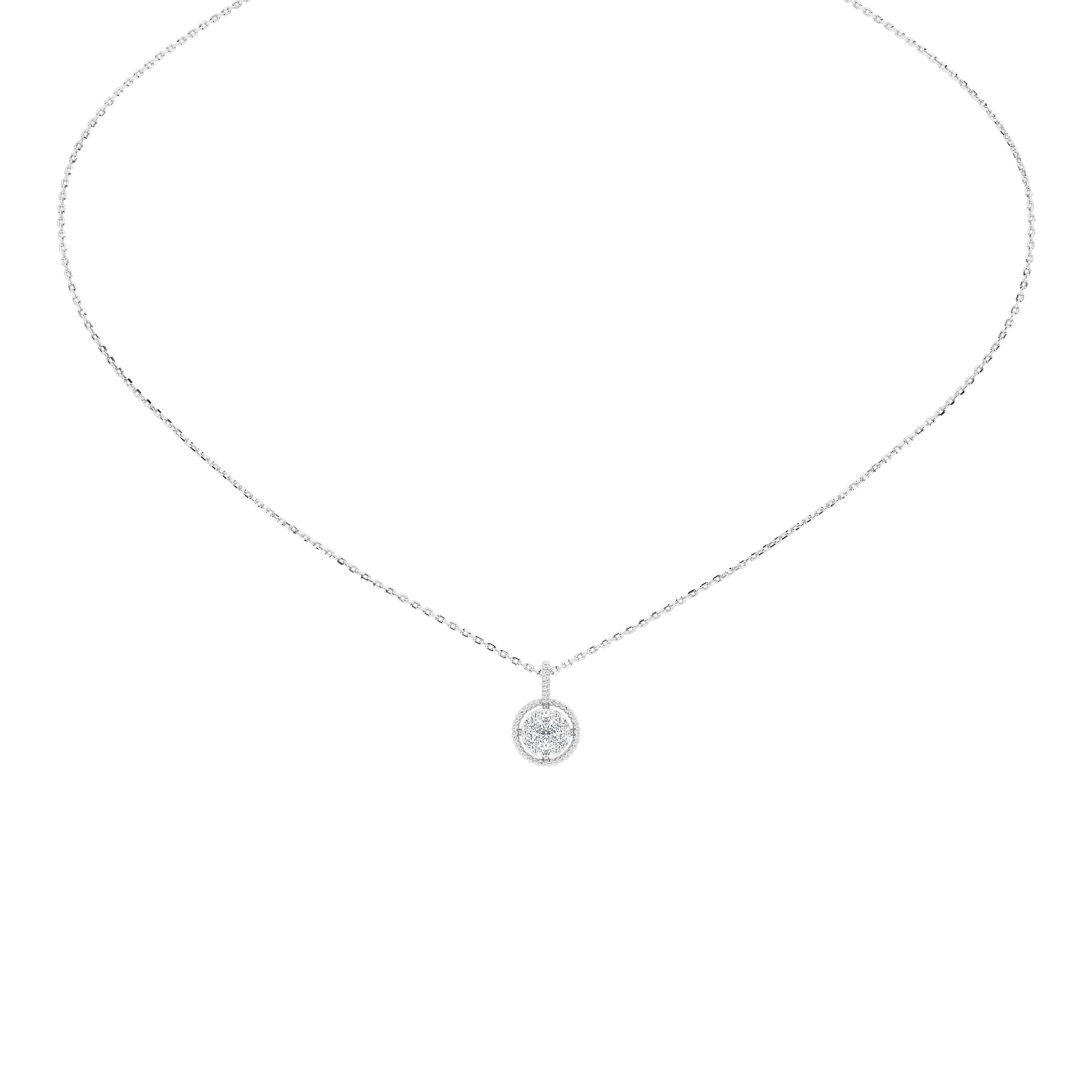 Wren Round Diamond Pendant (Without Chain)