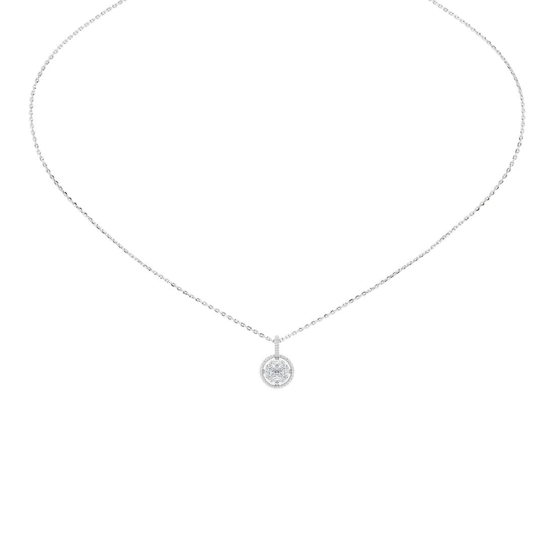 Wren Round Diamond Pendant (Without Chain)