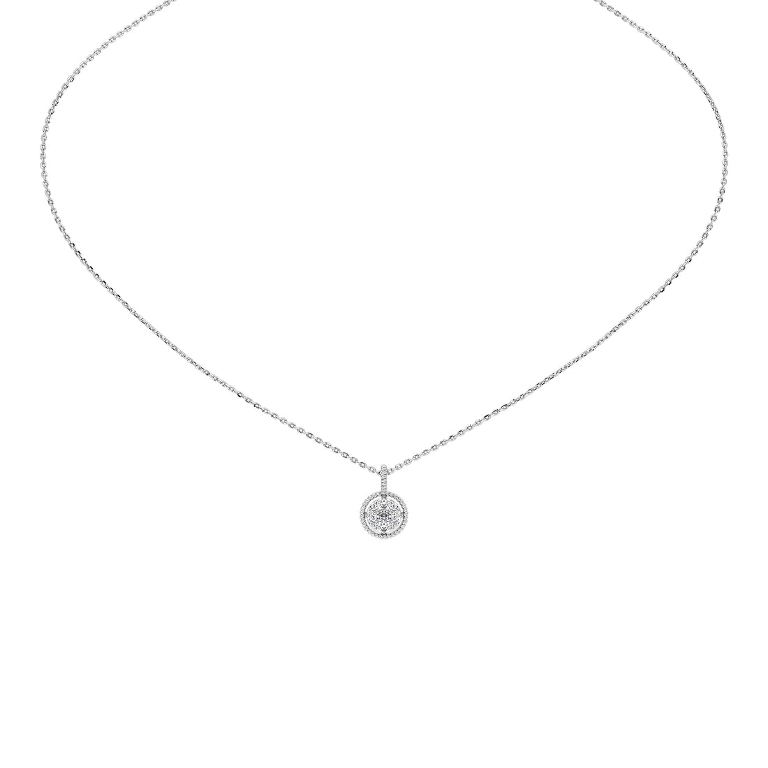 Wren Round Diamond Pendant (Without Chain)