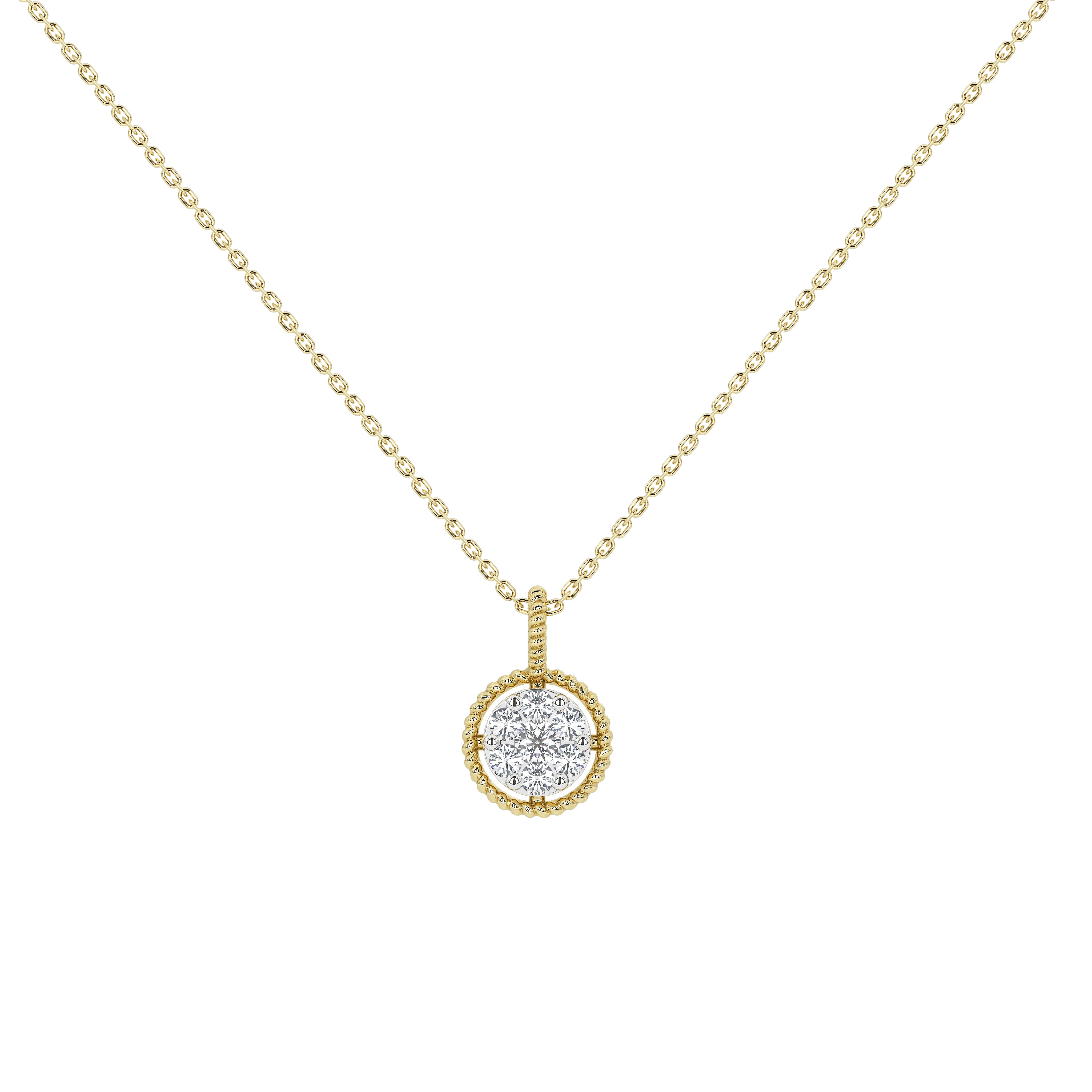 Wren Round Diamond Pendant (Without Chain)