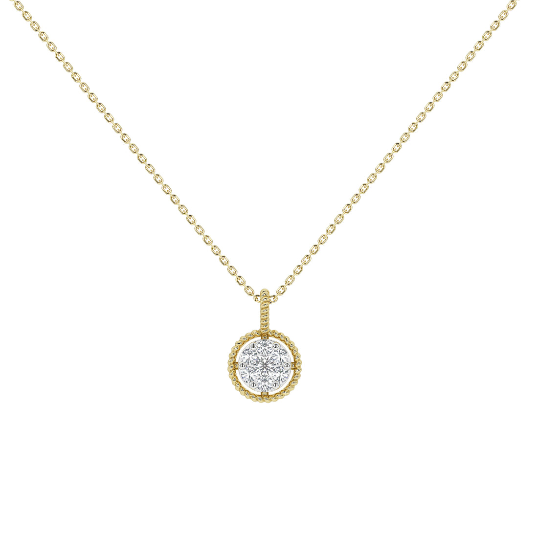 Wren Round Diamond Pendant (Without Chain)