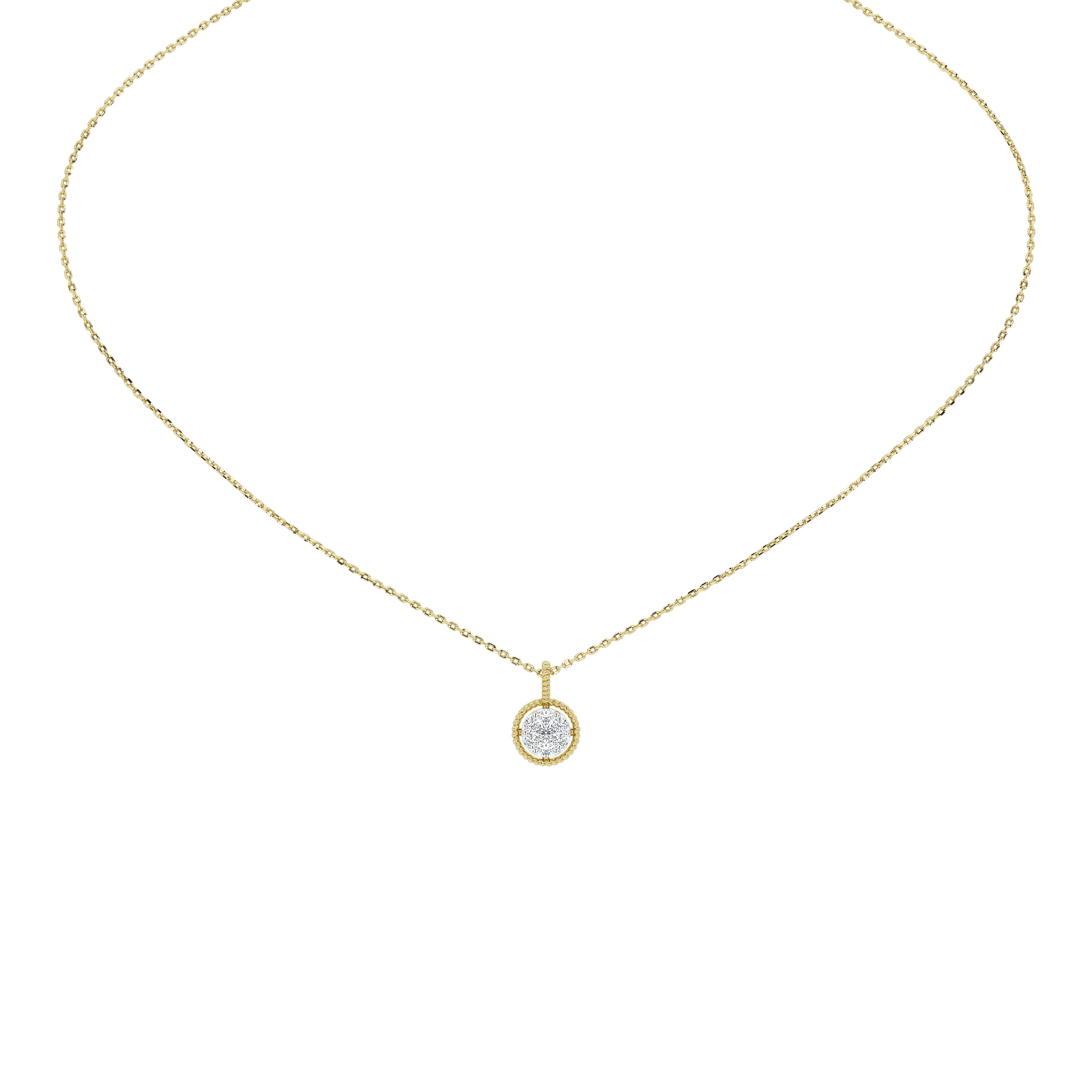 Wren Round Diamond Pendant (Without Chain)