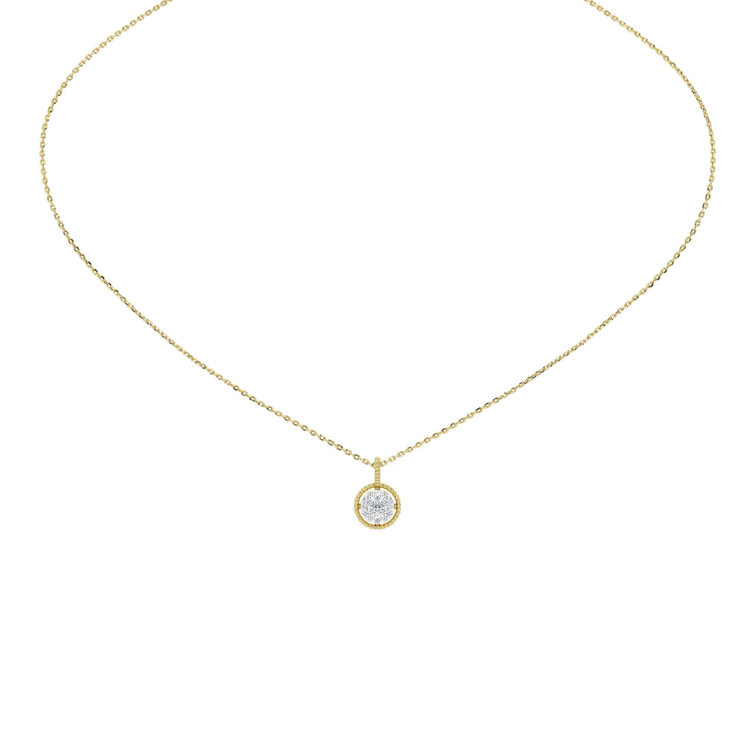 Wren Round Diamond Pendant (Without Chain)