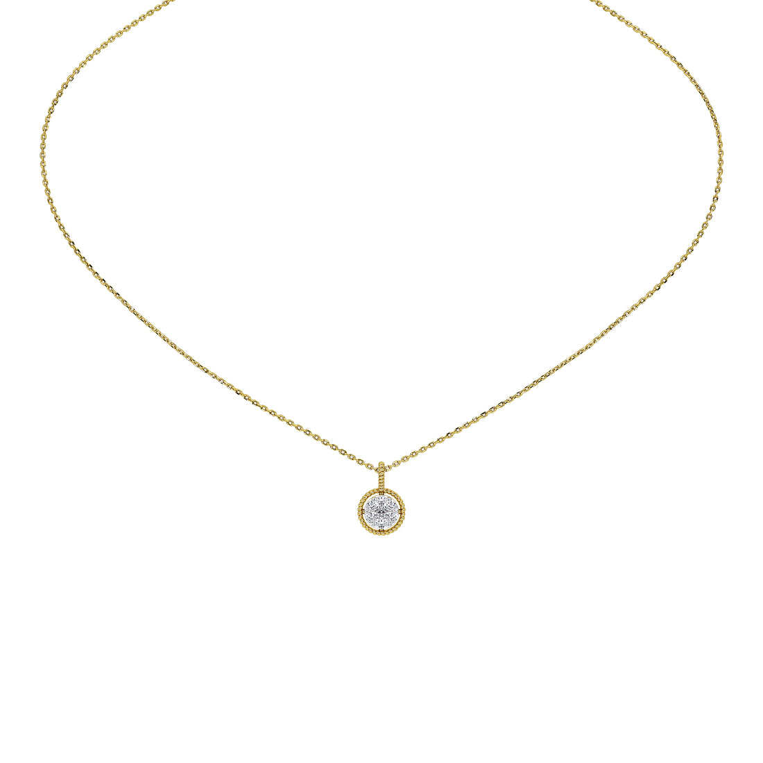 Wren Round Diamond Pendant (Without Chain)