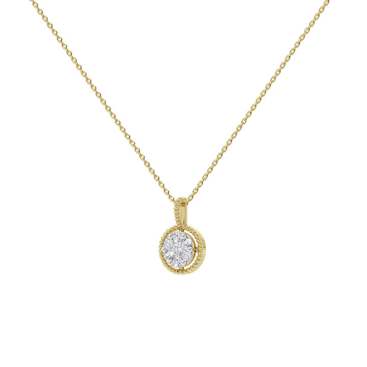 Wren Round Diamond Pendant