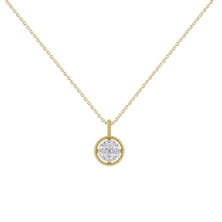Wren Round Diamond Pendant