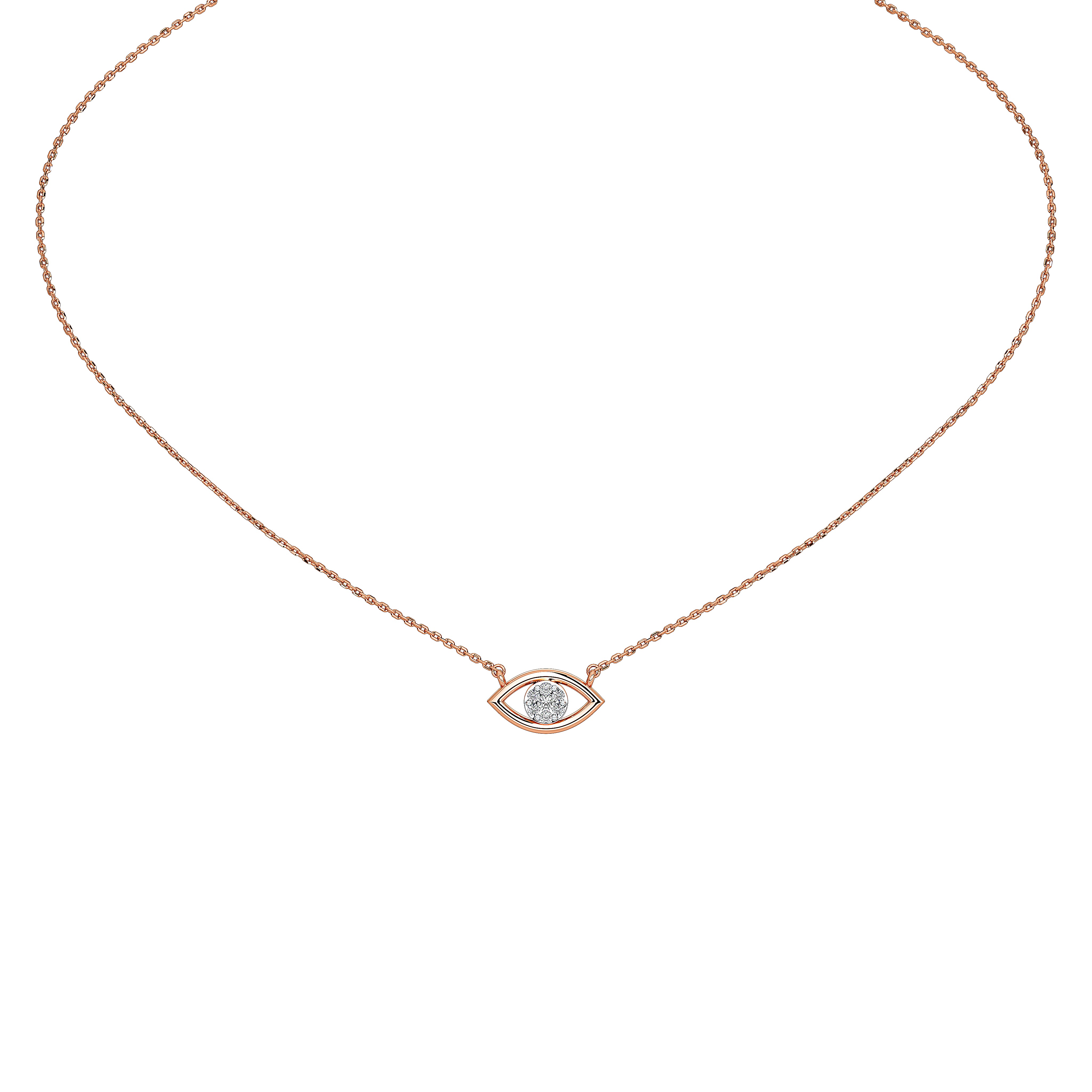 Mira Evil Eye Pendant (With Chain)