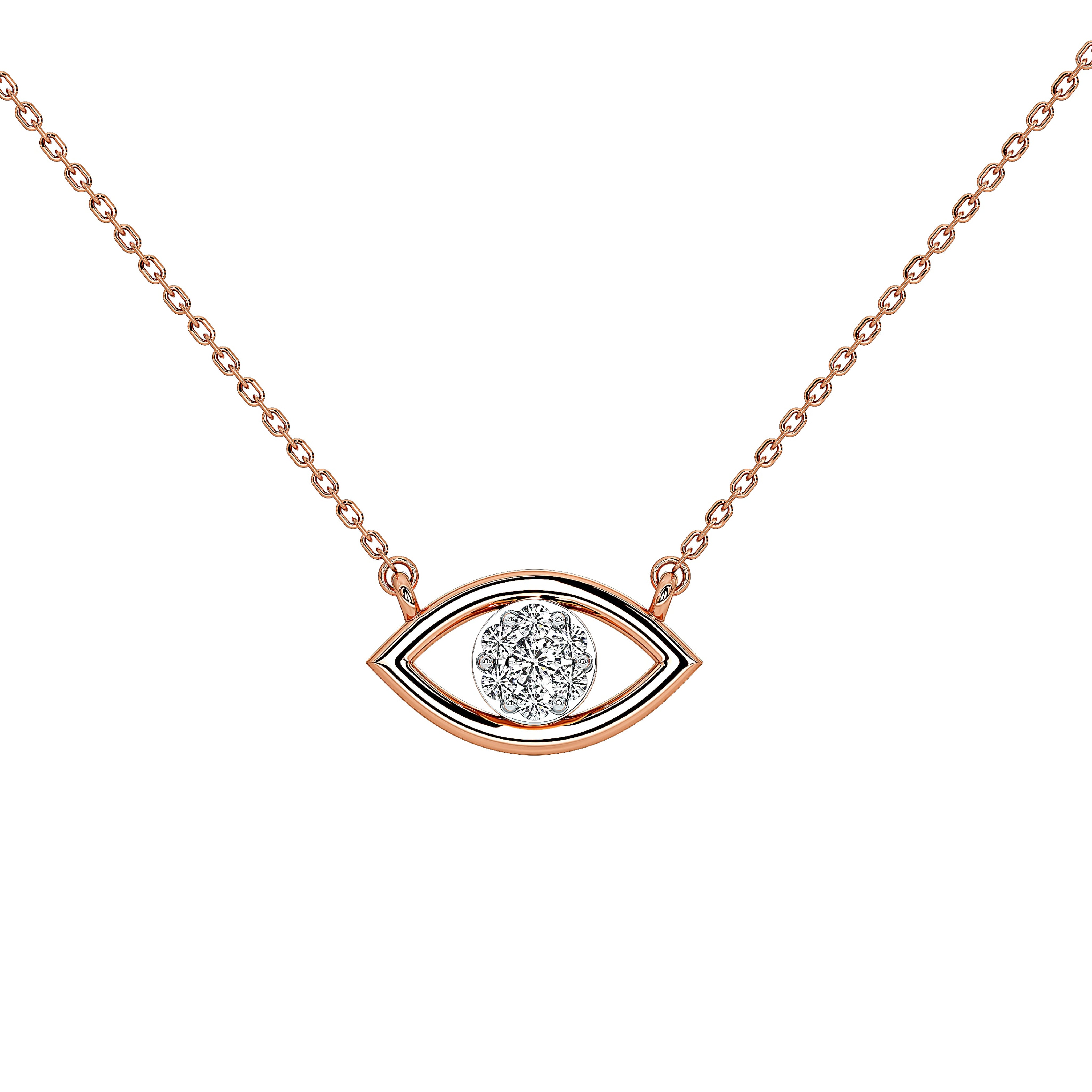 Mira Evil Eye Pendant (With Chain)