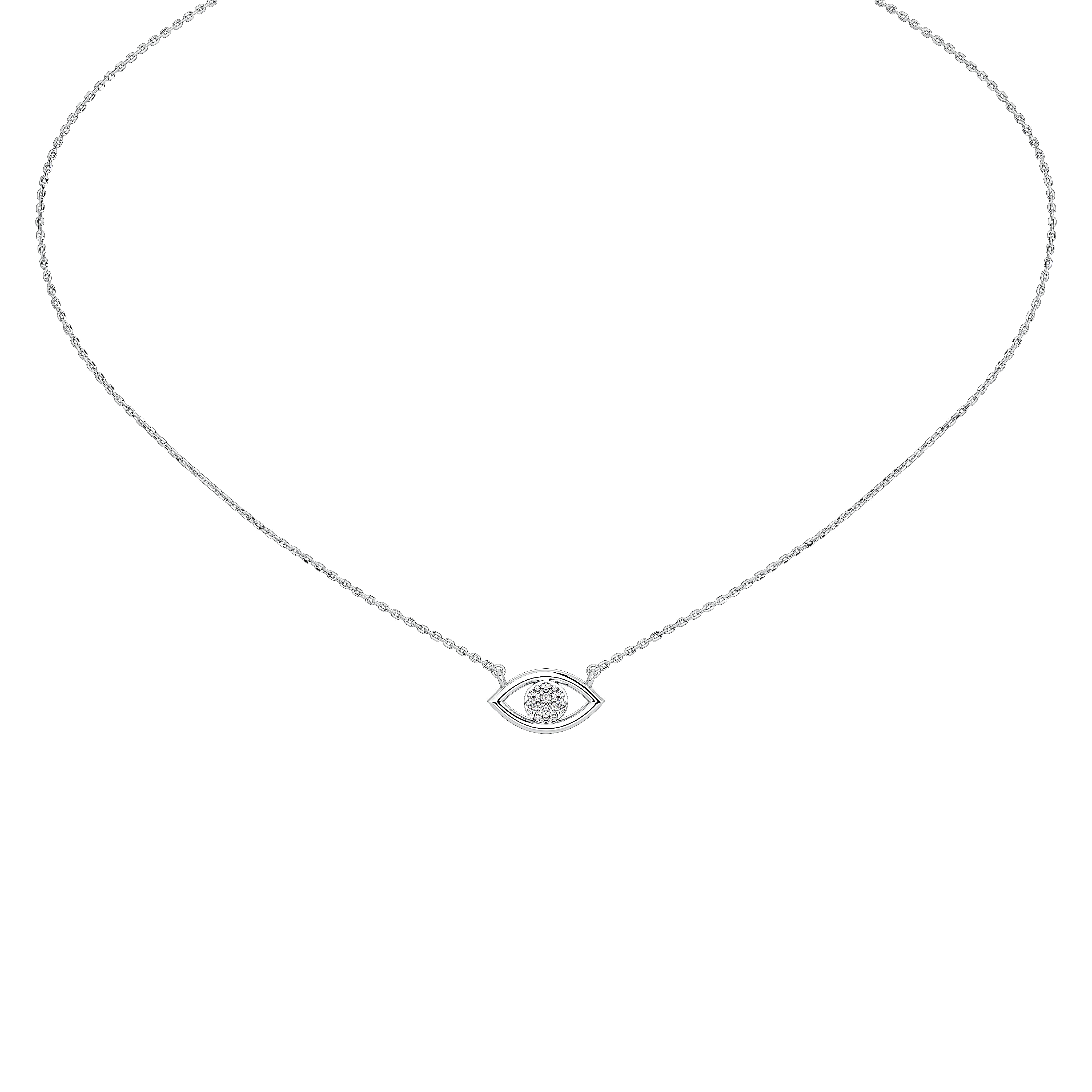 Mira Evil Eye Pendant (With Chain)