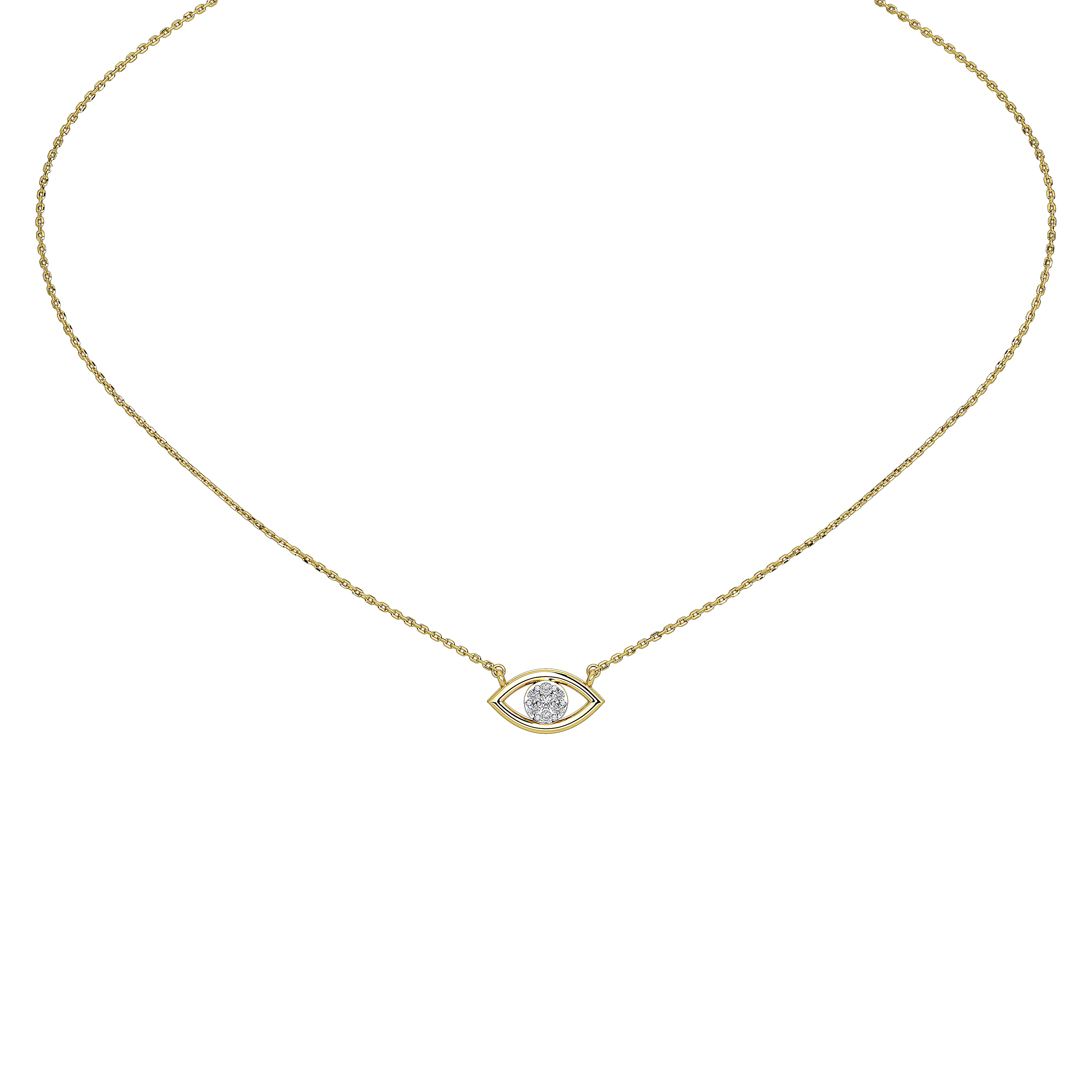 Mira Evil Eye Pendant (With Chain)