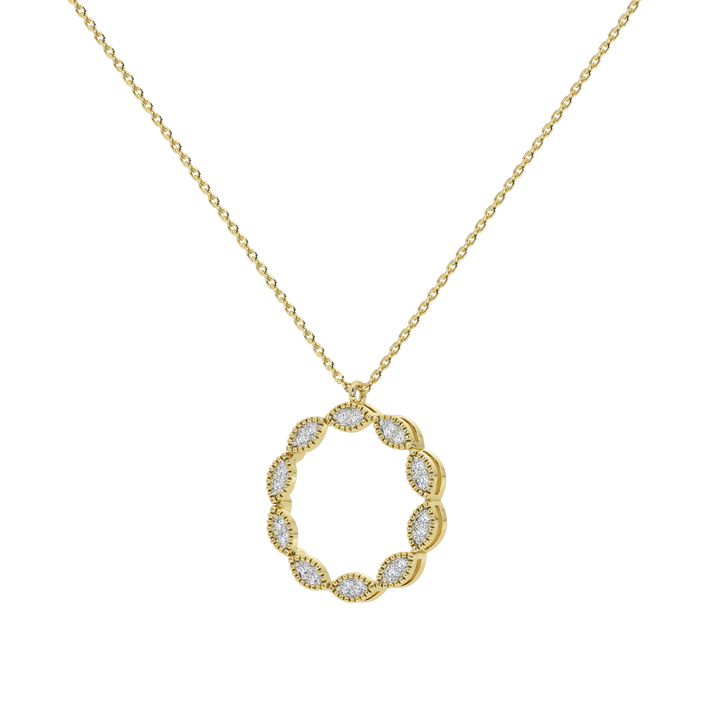 Caelia Round Pavé Pendant