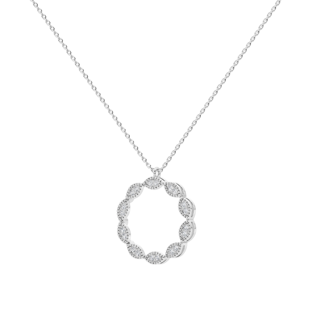 Caelia Round Pavé Pendant