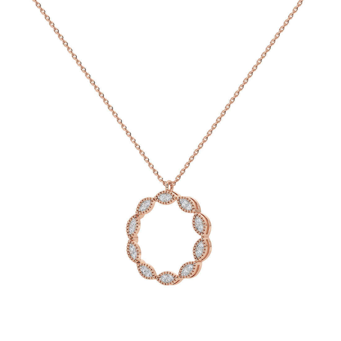 Caelia Round Pavé Pendant