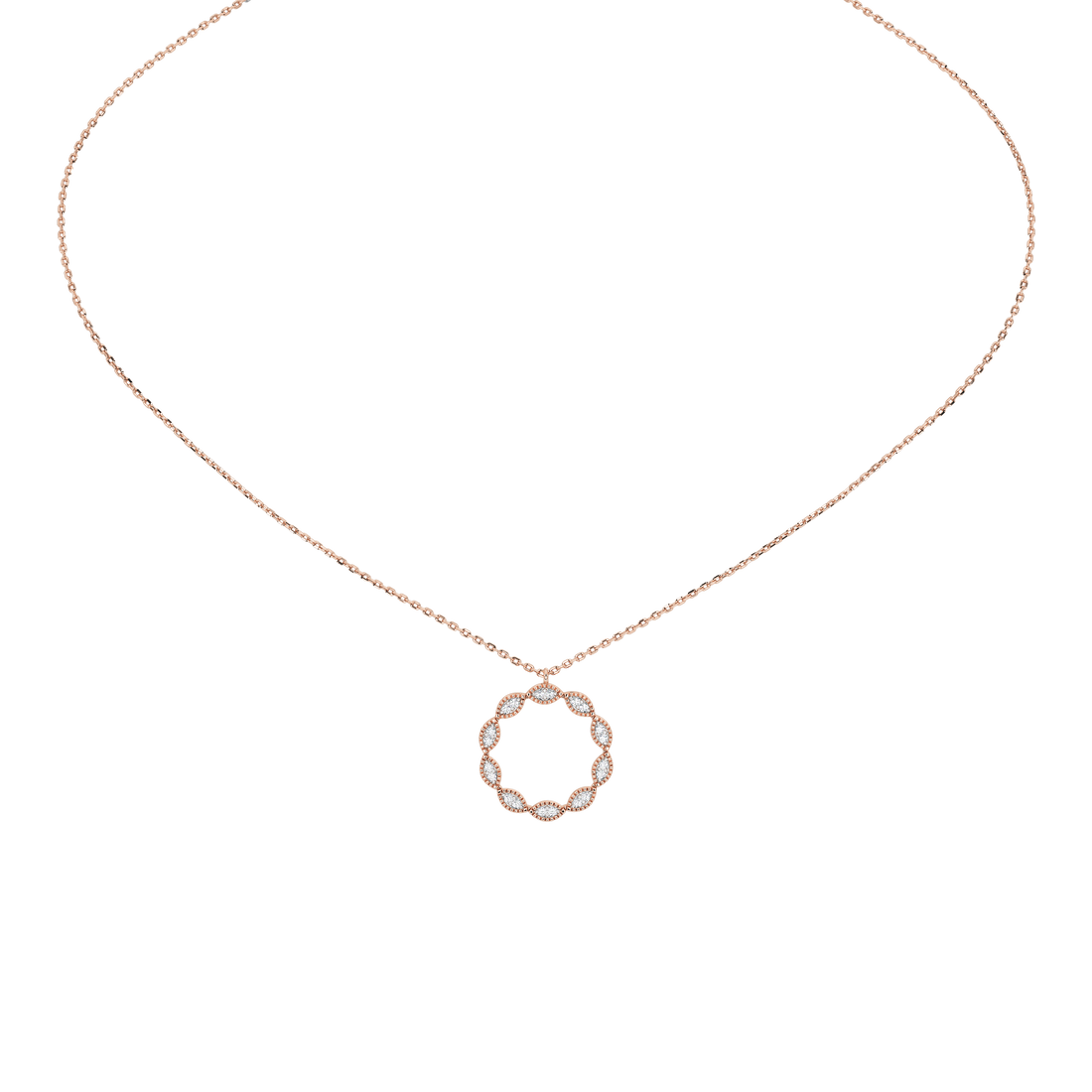 Caelia Round Pavé Pendant