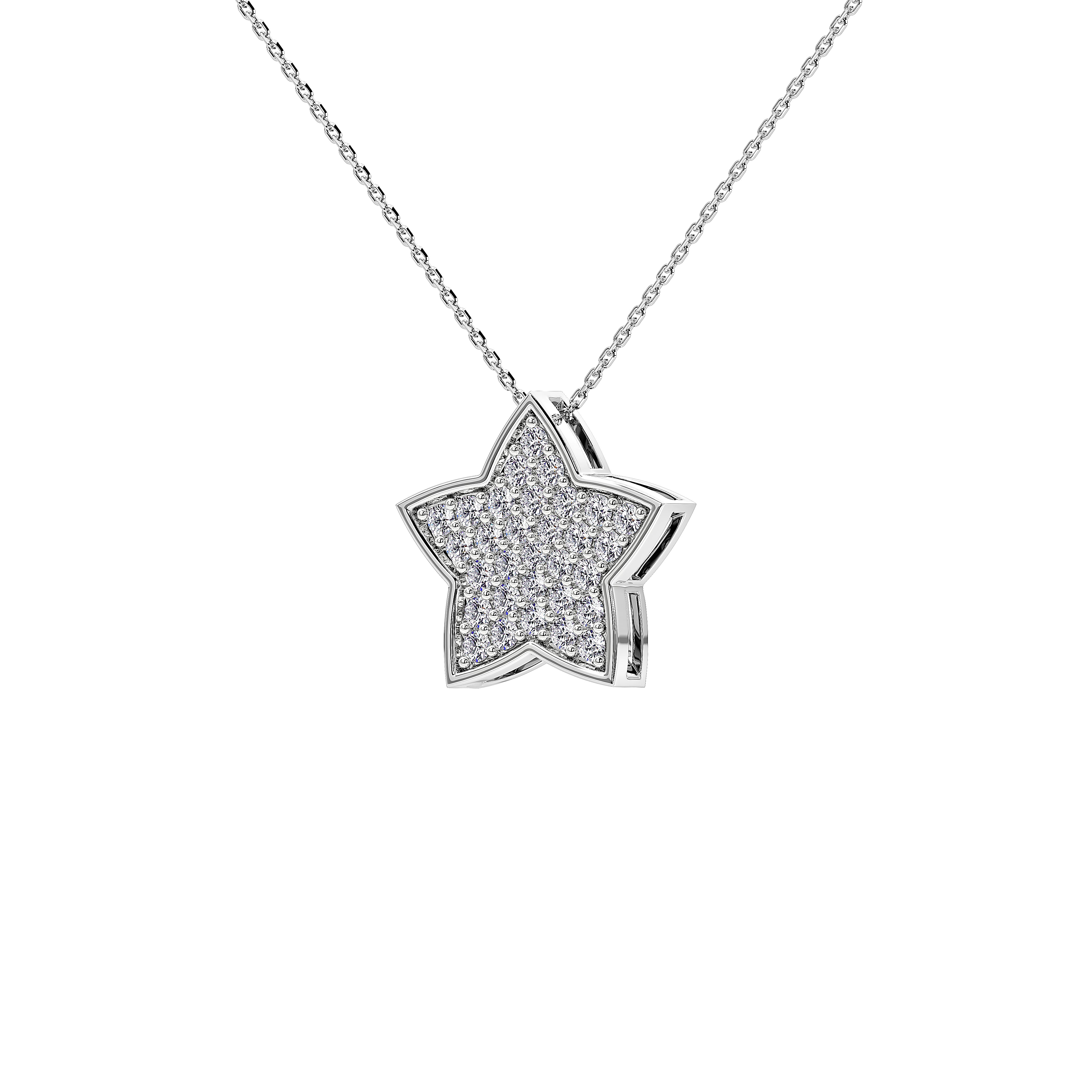 17mm Maeve Starry Sparkle Pendant (With Chain)