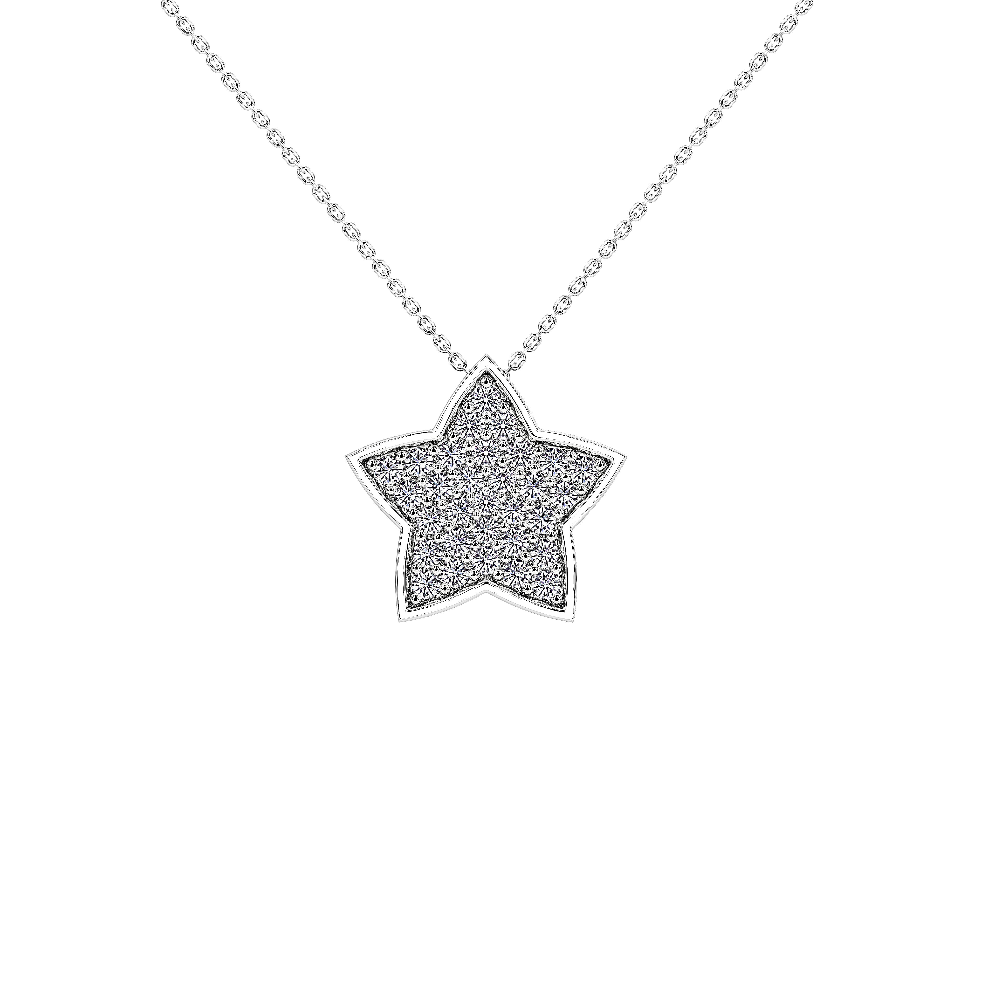 17mm Maeve Starry Sparkle Pendant (With Chain)