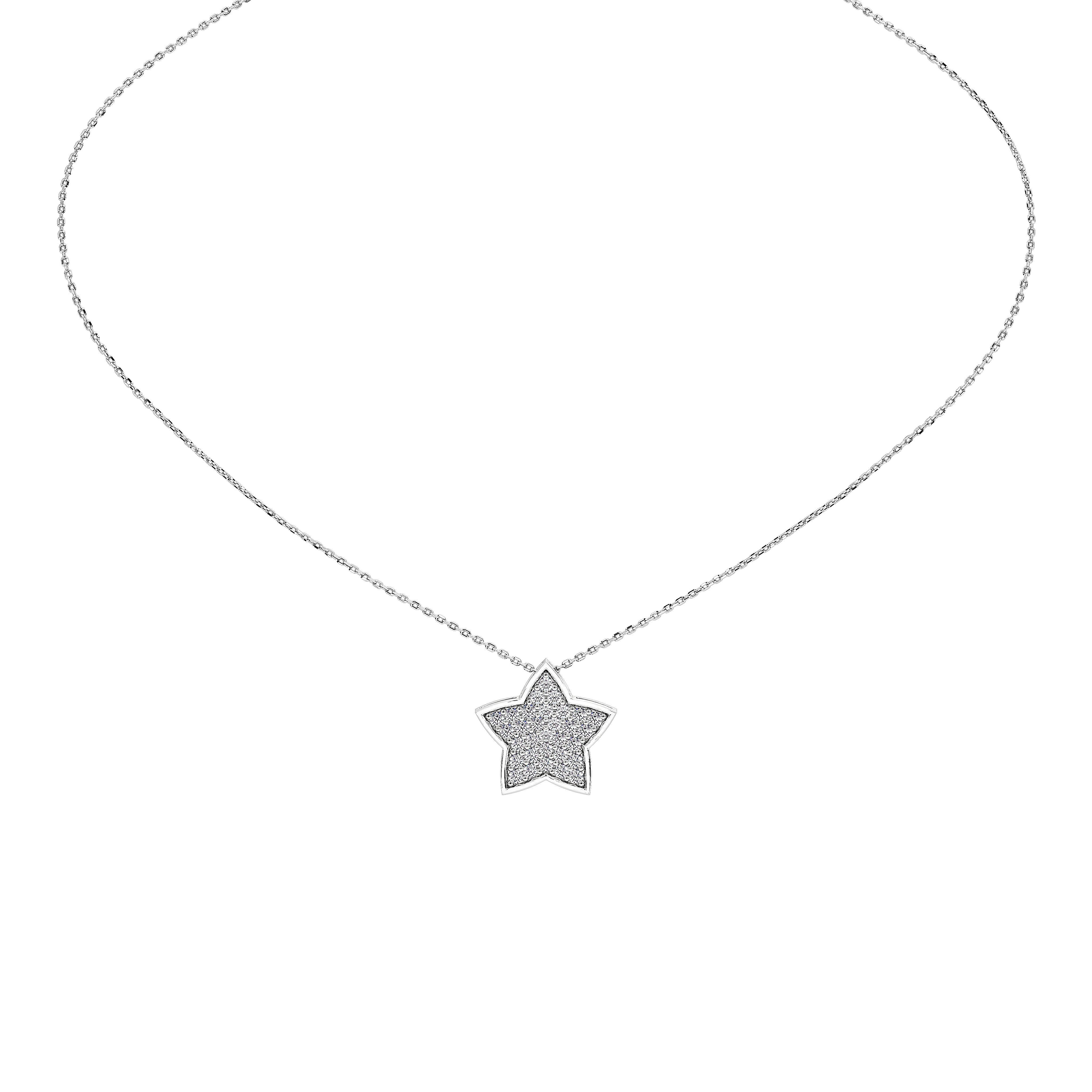 17mm Maeve Starry Sparkle Pendant (With Chain)