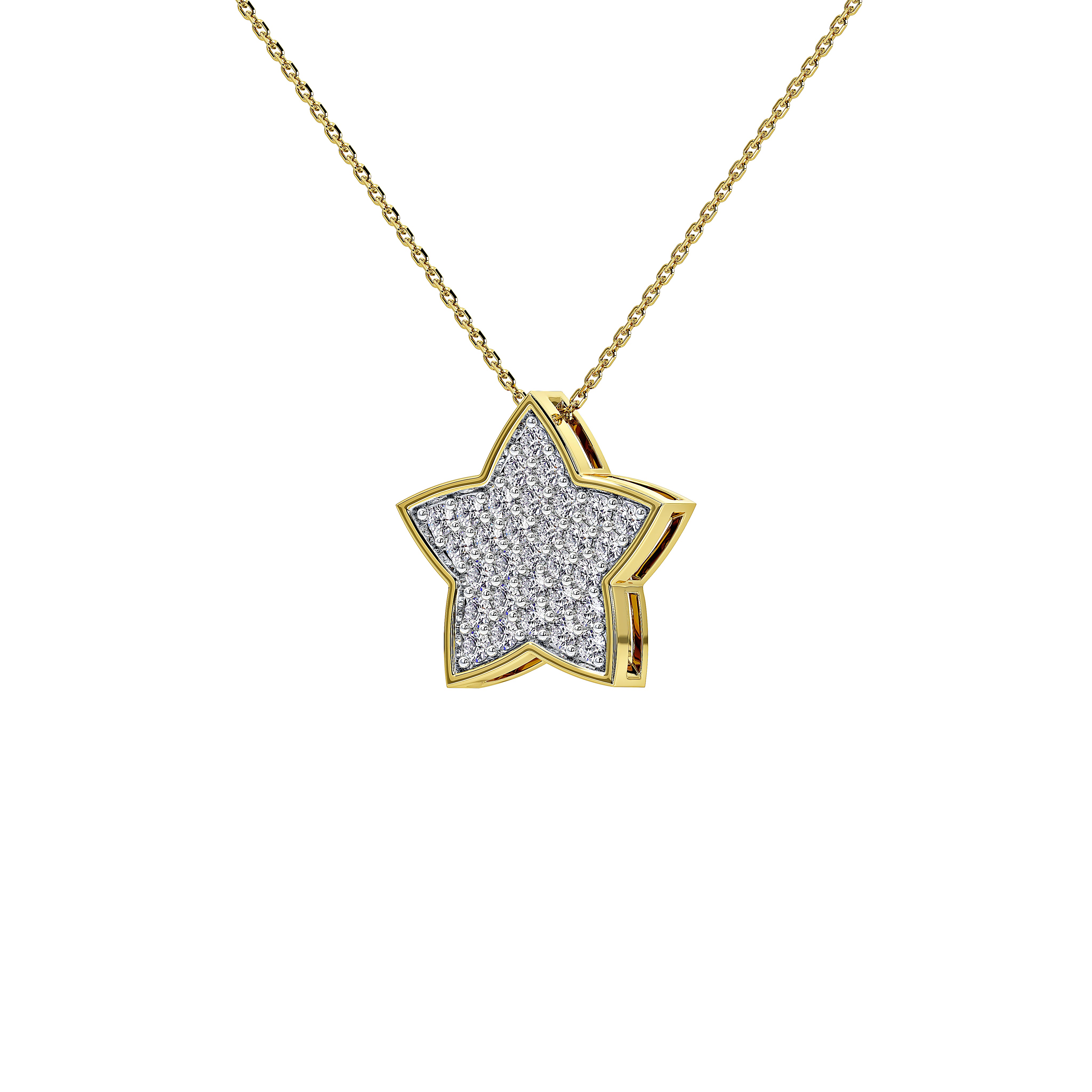 17mm Maeve Starry Sparkle Pendant (With Chain)