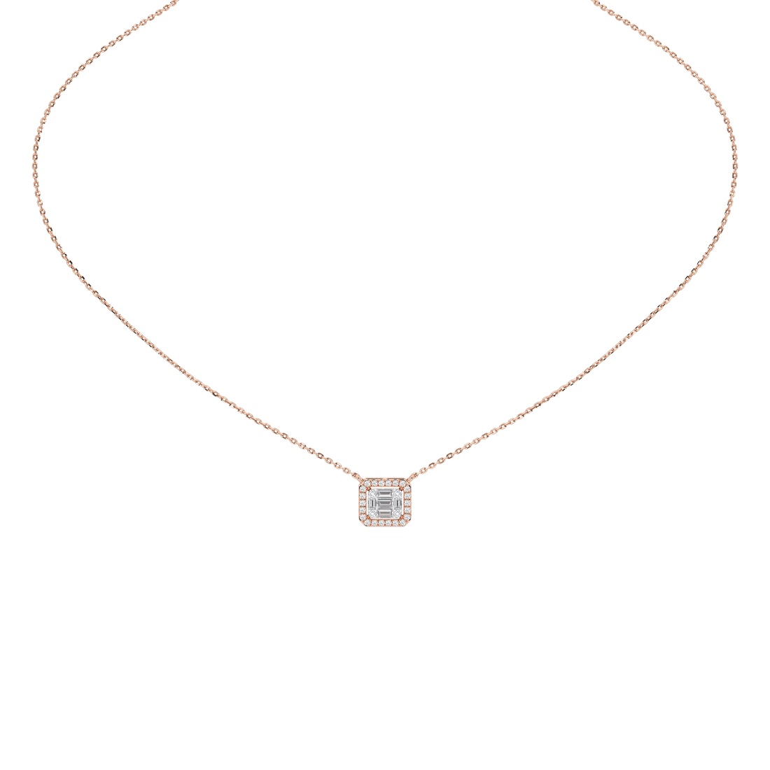 Briar Round Baguette Pendant