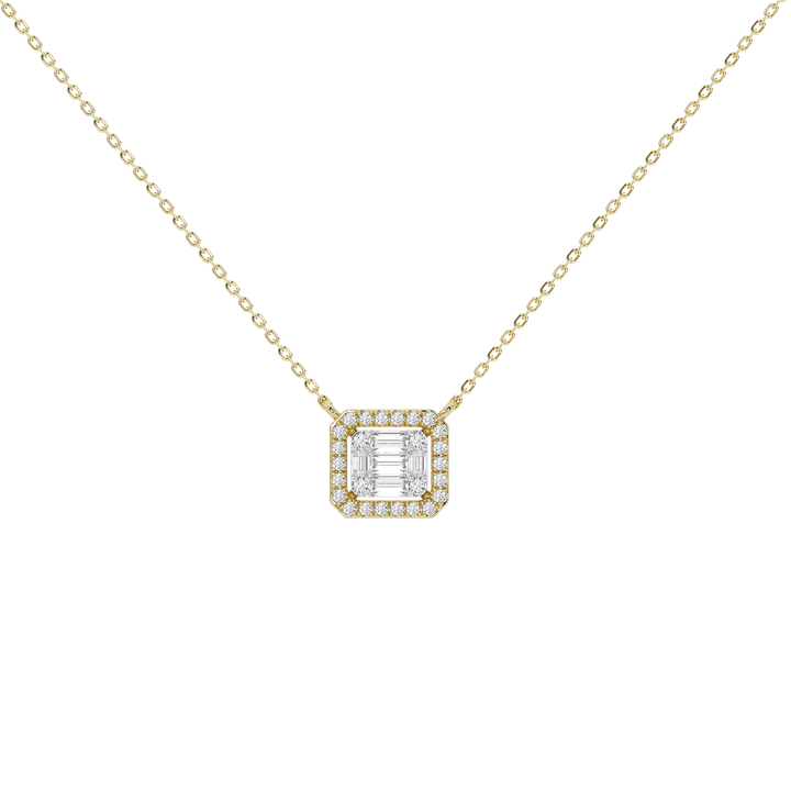 Briar Round Baguette Pendant