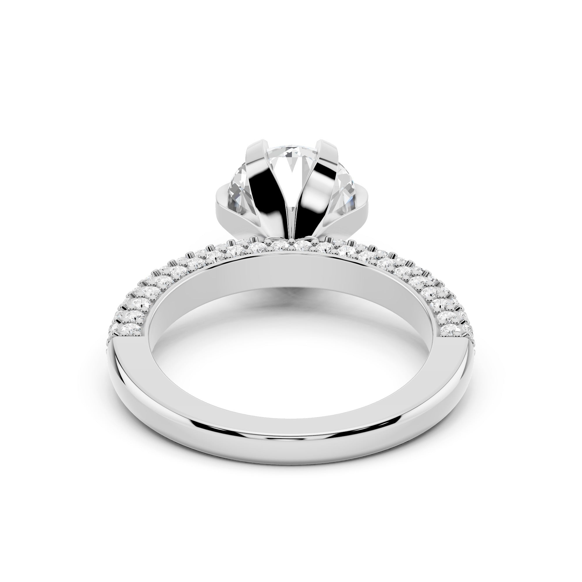 2 Carat Noire Classic Solitaire Diamond Ring