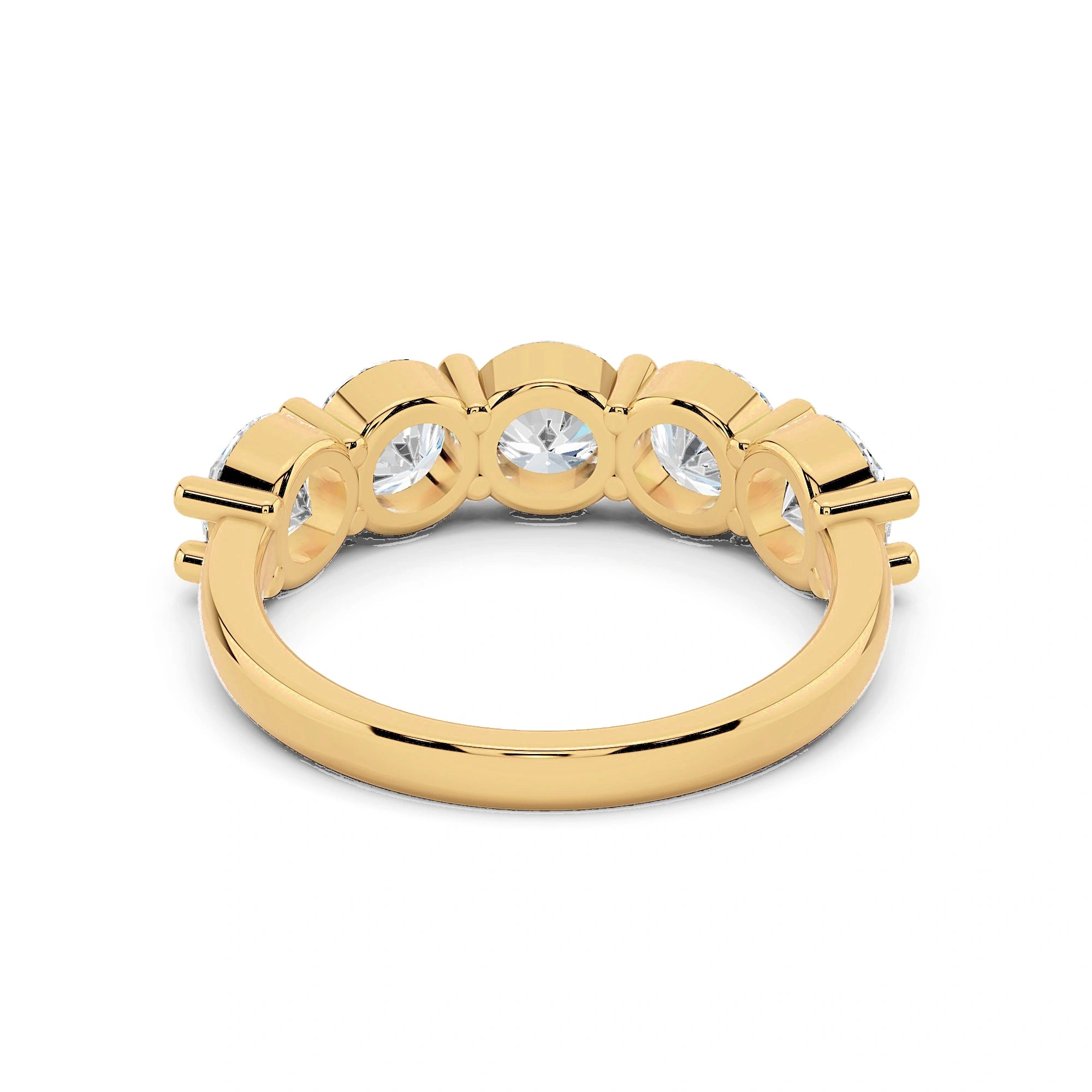 Odessa Five Stone Round Diamond Band