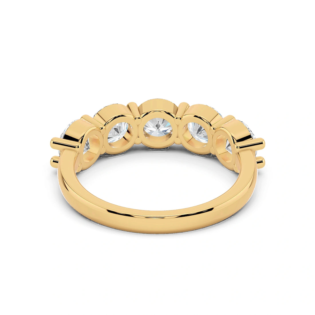 Odessa Five Stone Round Diamond Band