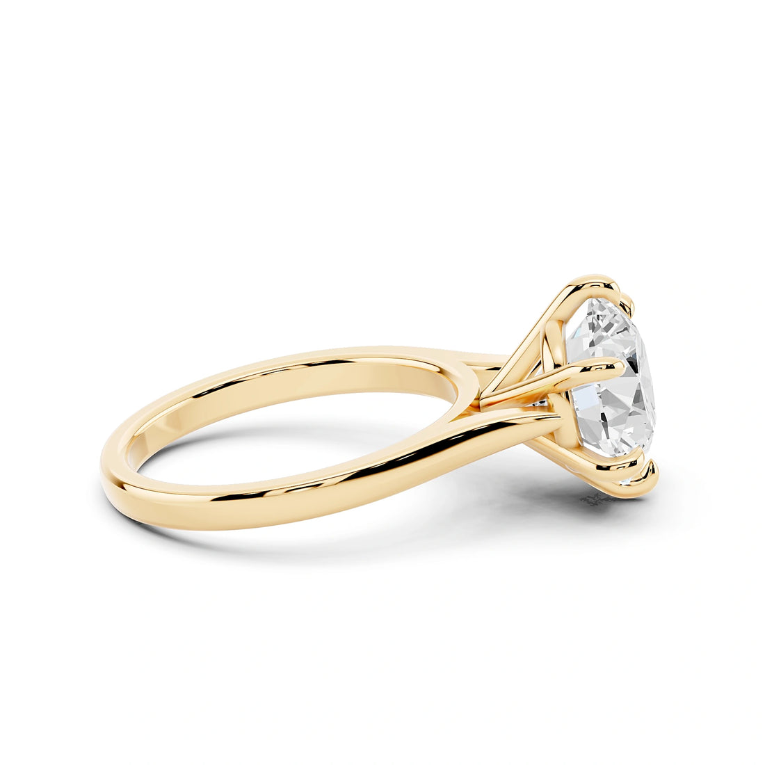 Odessa 4 Carat Round Diamond Solitaire Ring