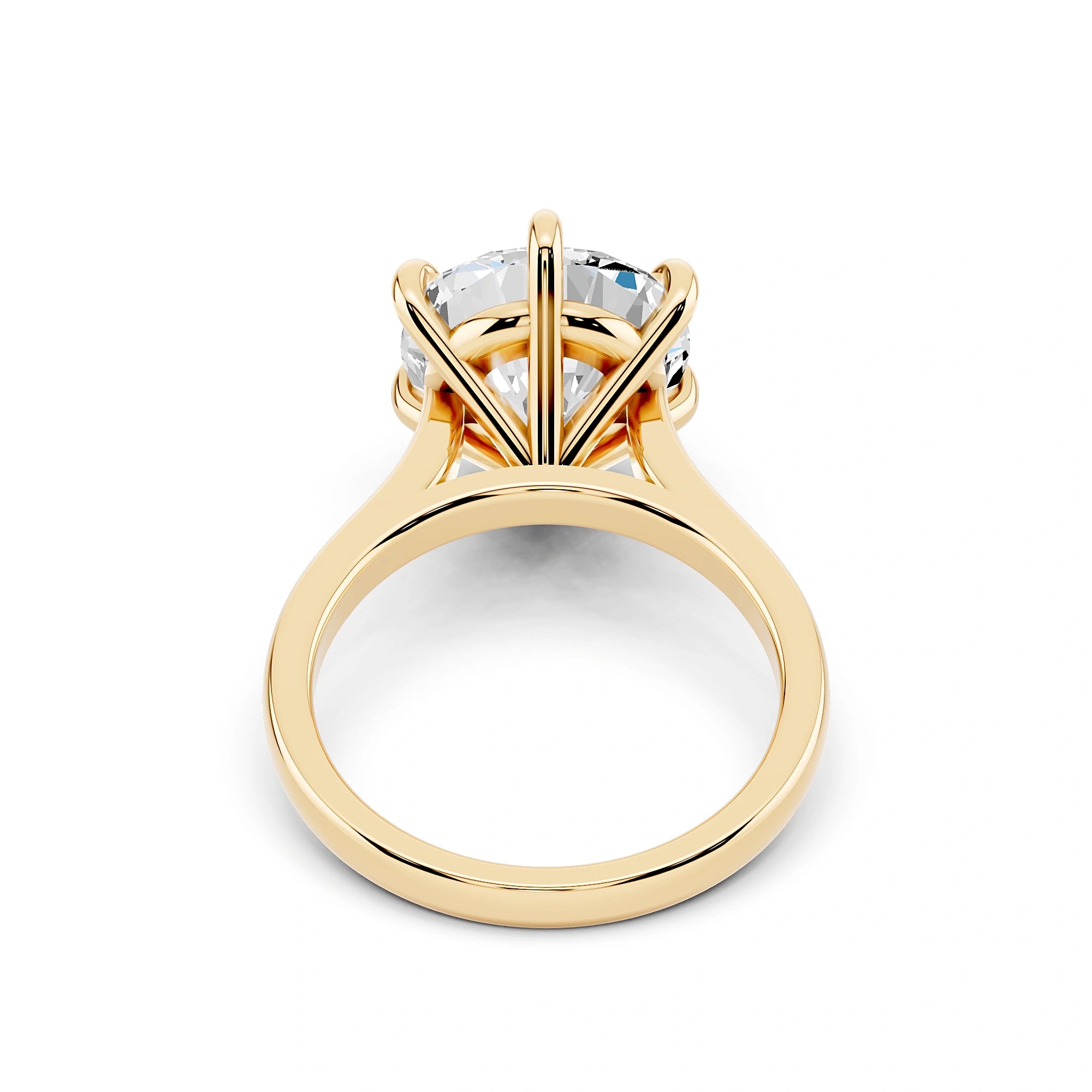 Odessa 4 Carat Round Diamond Solitaire Ring