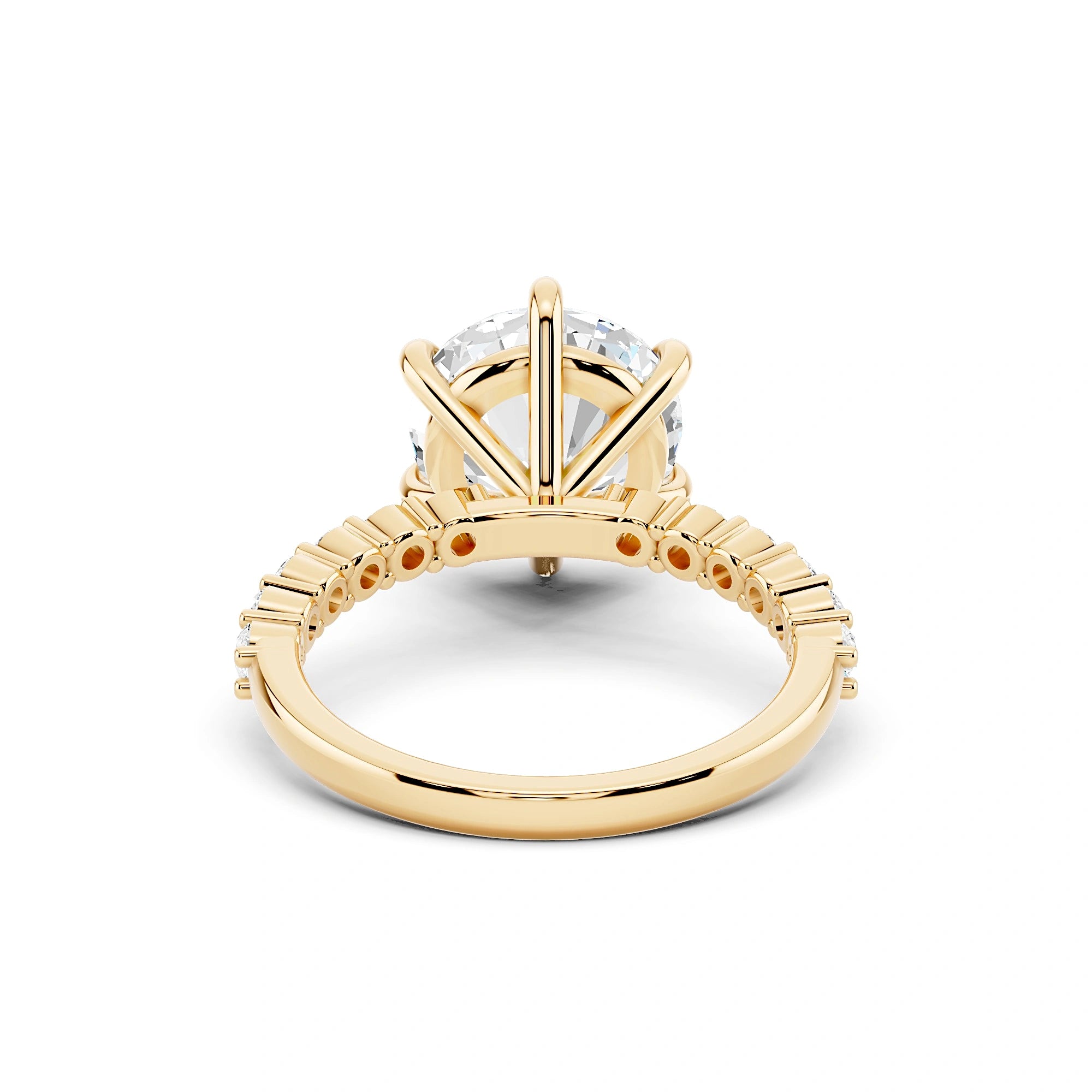 Camille 3 Carat Round Diamond Pave Ring