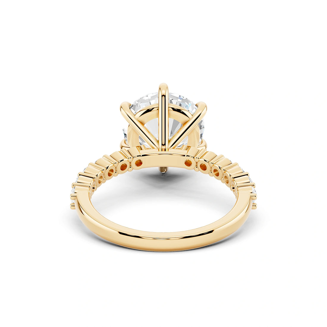 Camille 3 Carat Round Diamond Pave Ring